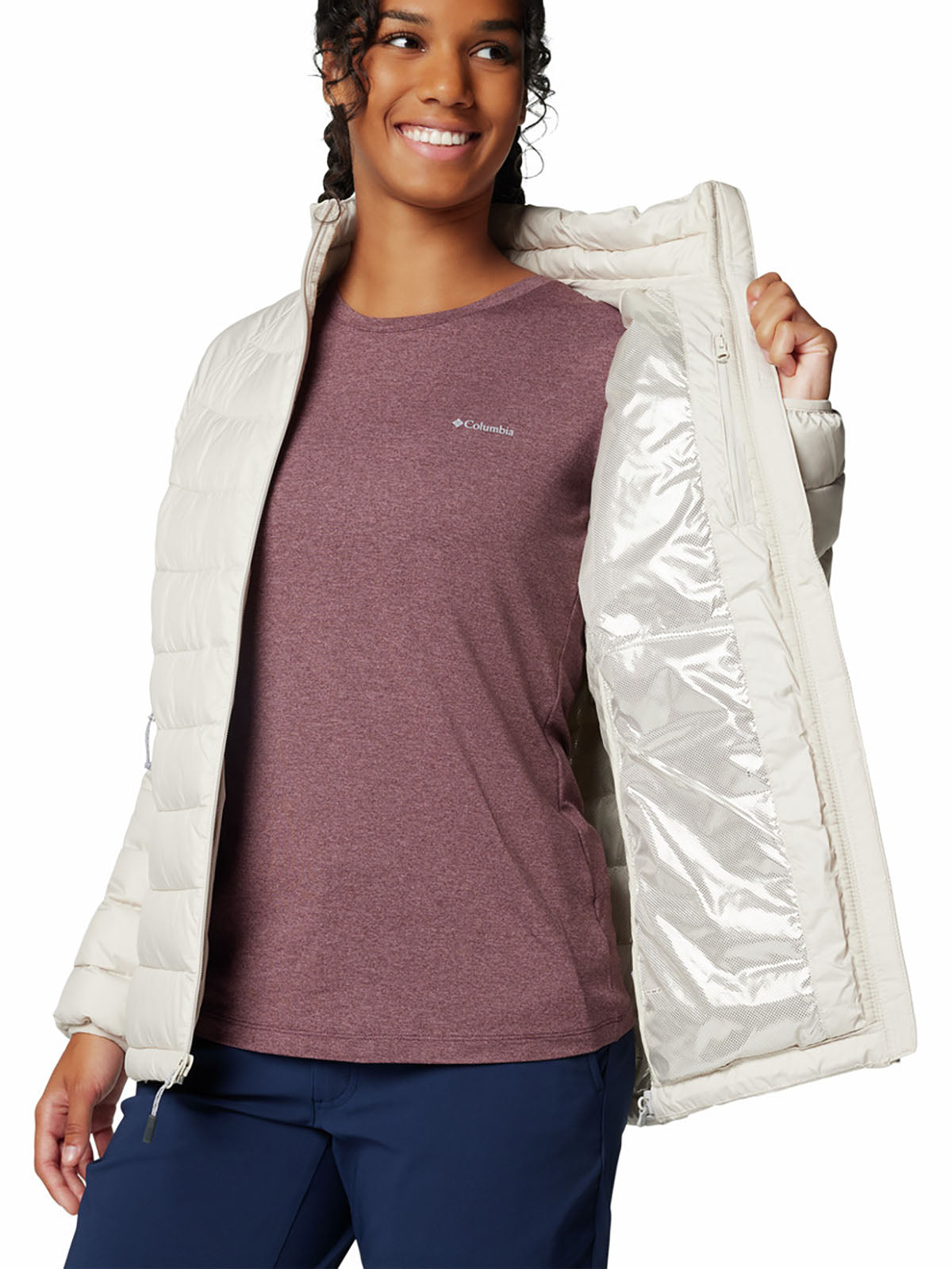 Casaca Sintetica Mujer Powder Lite™ II Beige