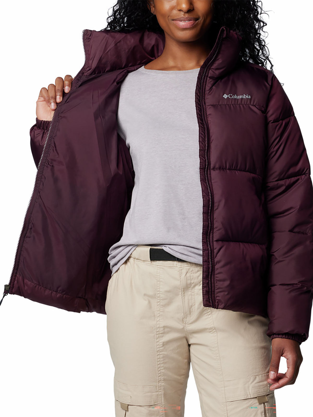 Casaca Sintetica Mujer Puffect™ II Guinda