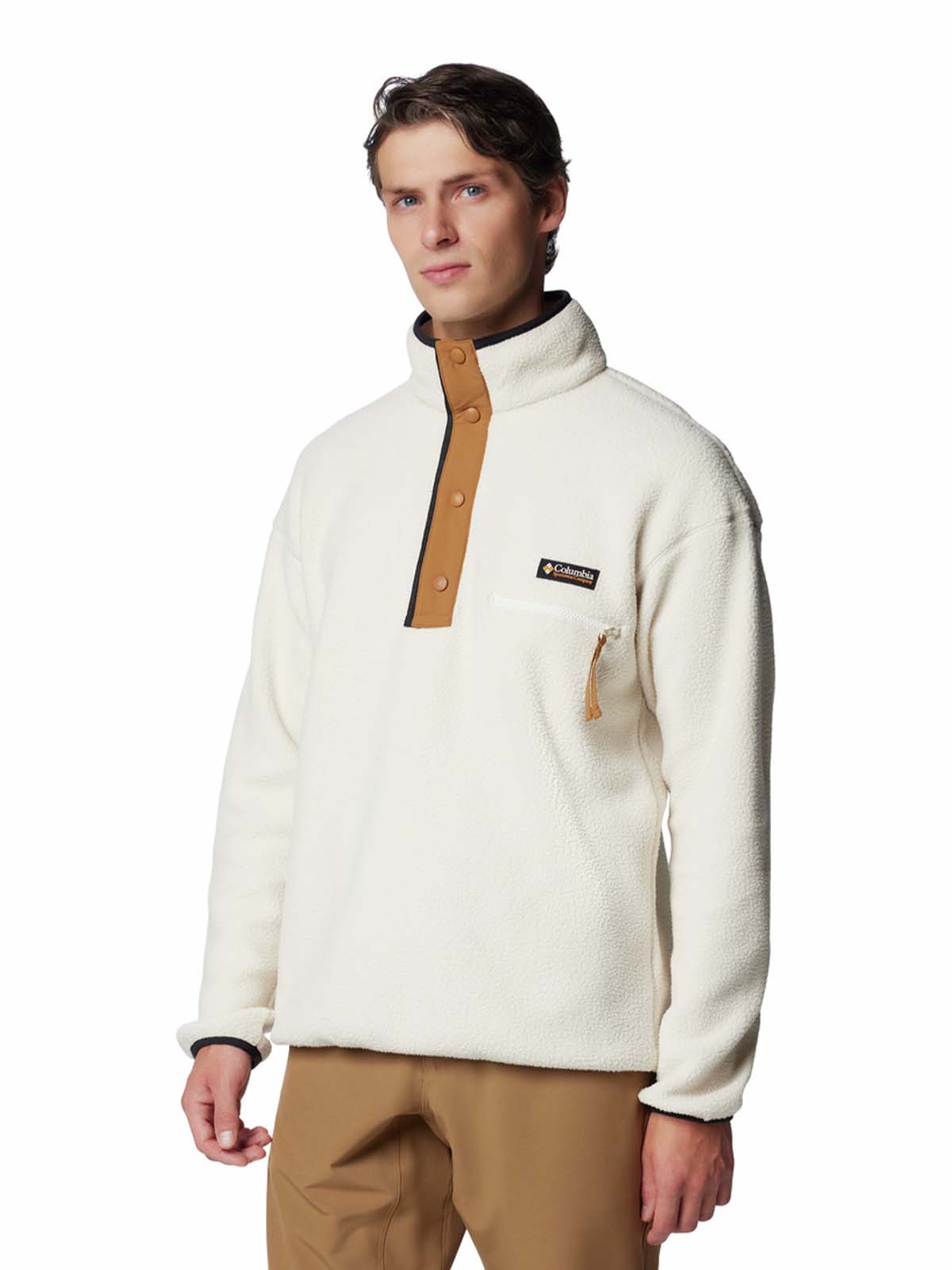 Polar Con 1/2 Broche Hombre Helvetia™ II Blanco