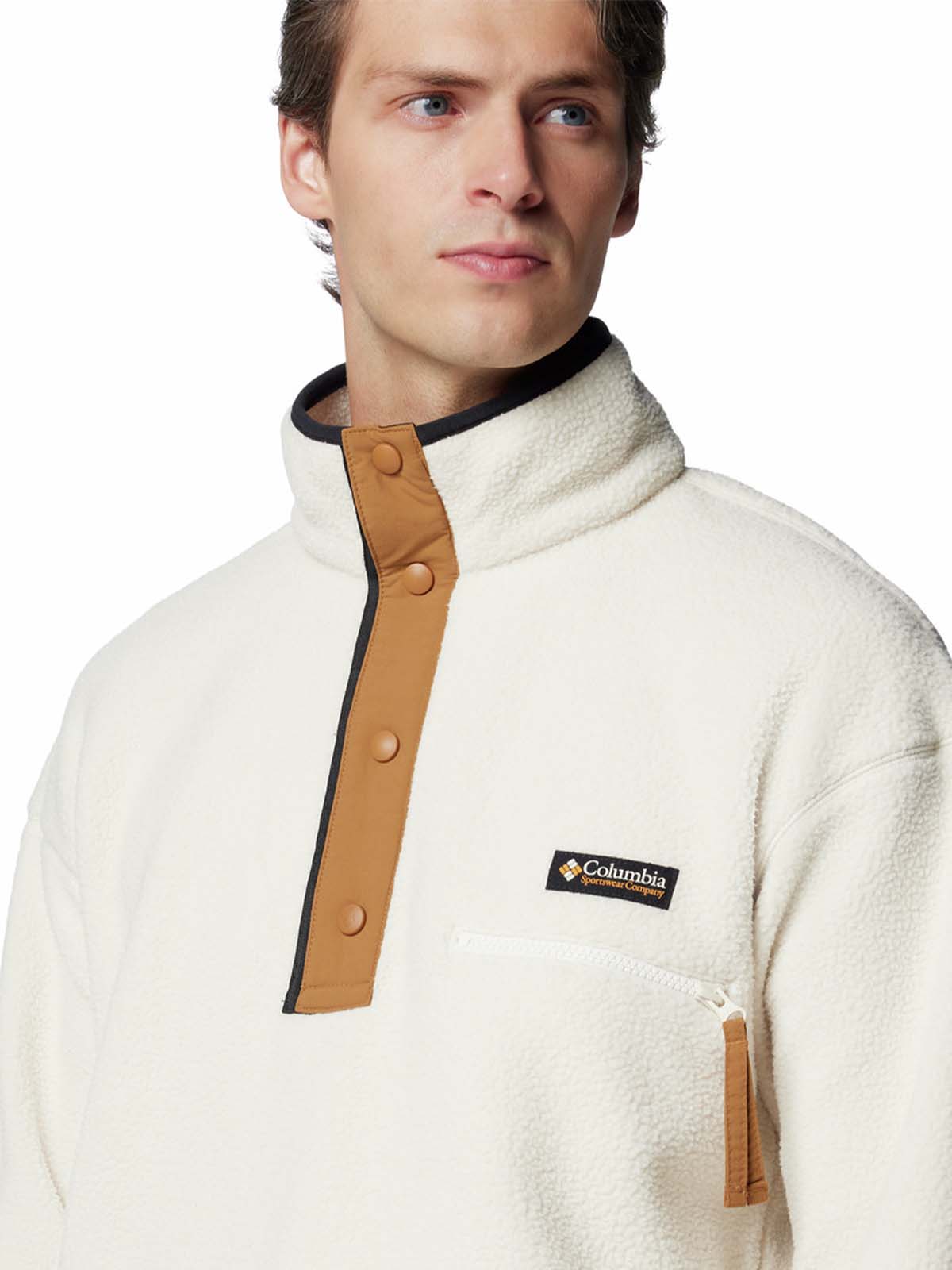 Polar Con 1/2 Broche Hombre Helvetia™ II Blanco