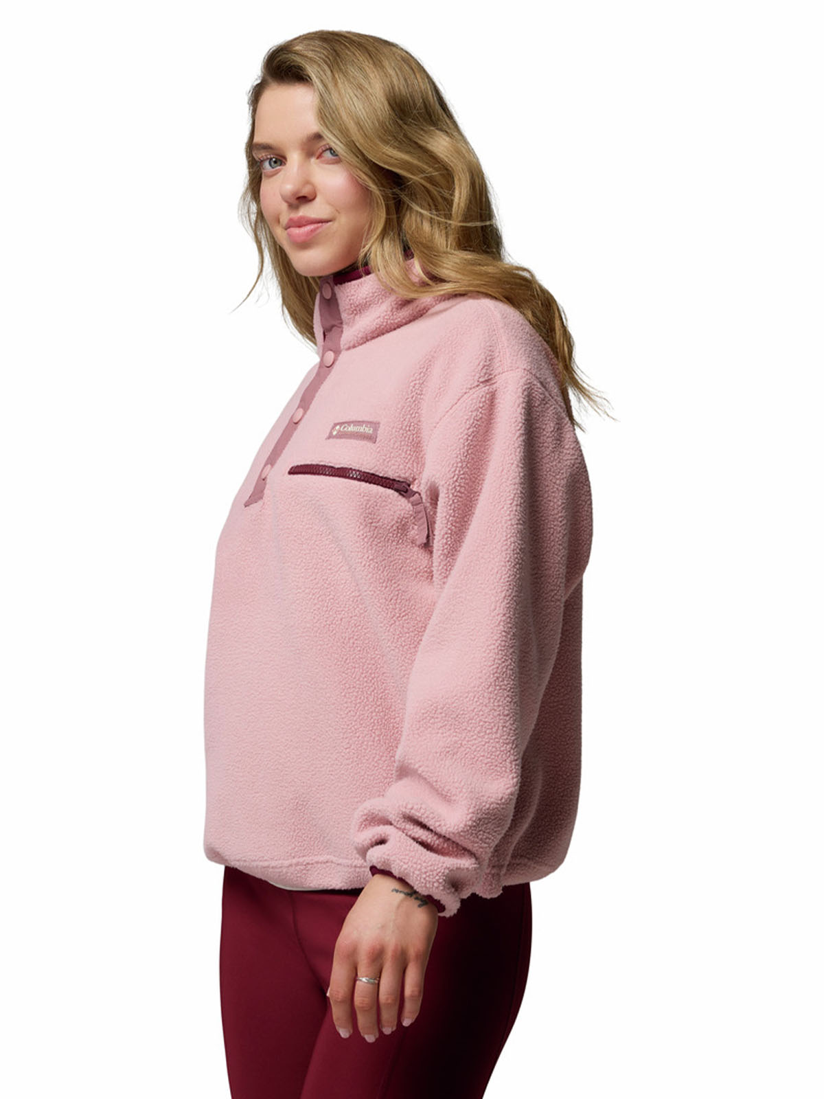 Polar Con 1/2 Broche Mujer Helvetia™ II Rosado
