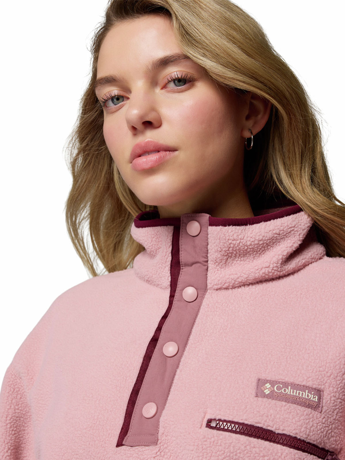 Polar Con 1/2 Broche Mujer Helvetia™ II Rosado