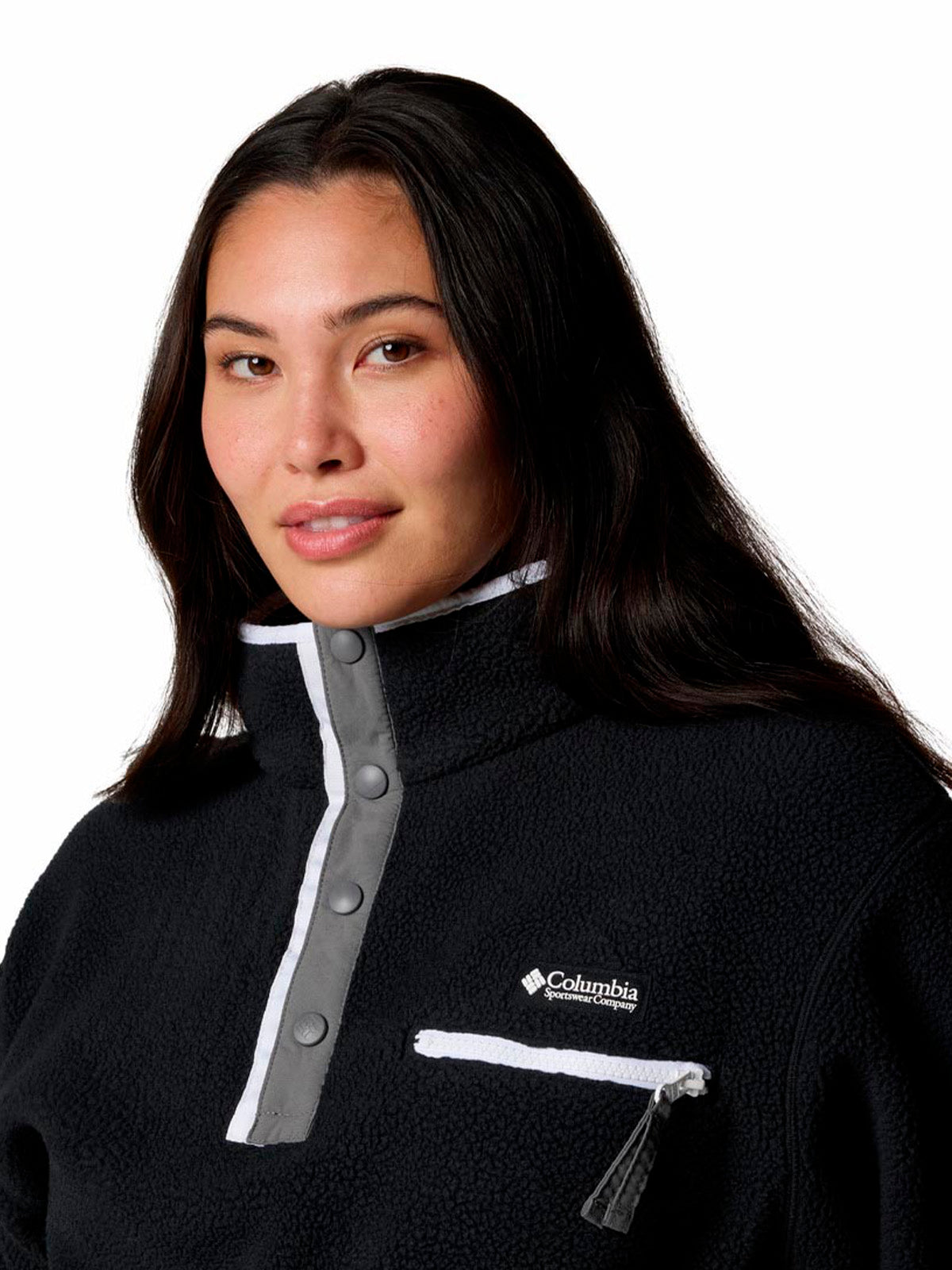 Polar Con 1/2 Broche Mujer Helvetia™ II Negro