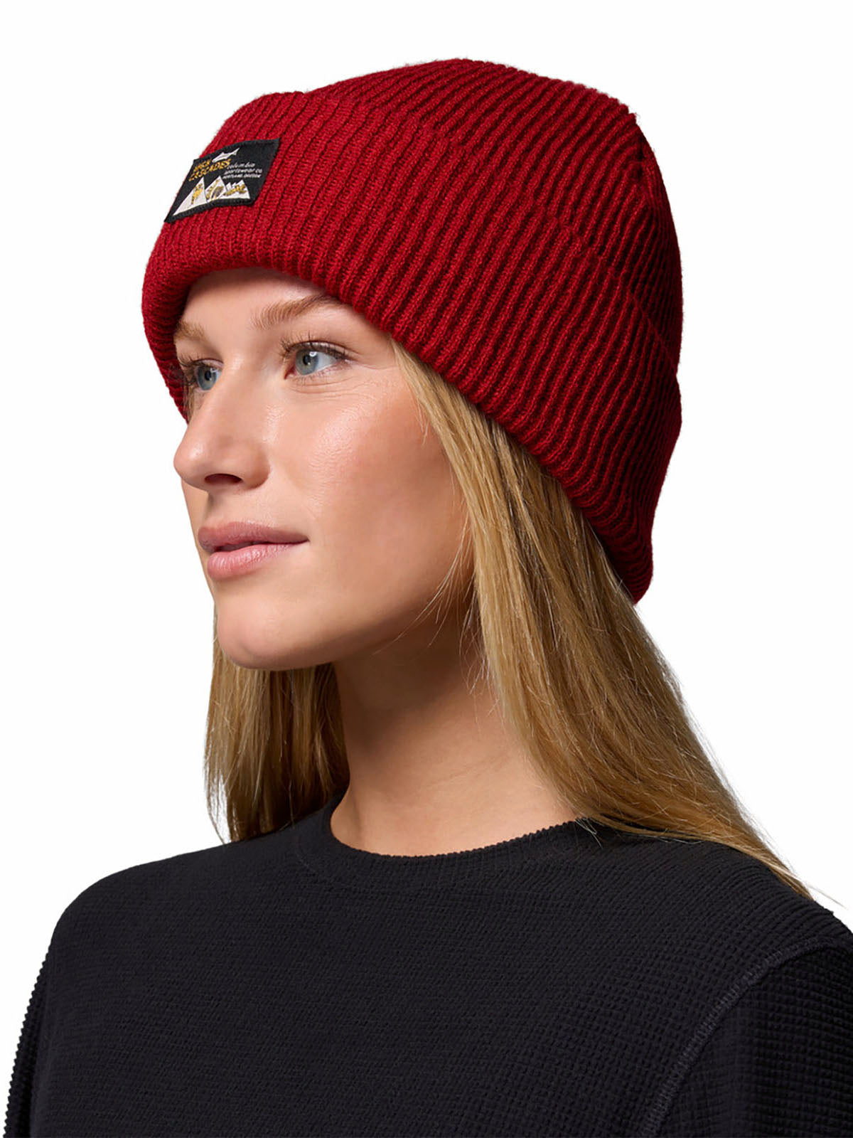 Chullo Provisions™ Cuffed Red Dahlia, Heritage High Cascades
