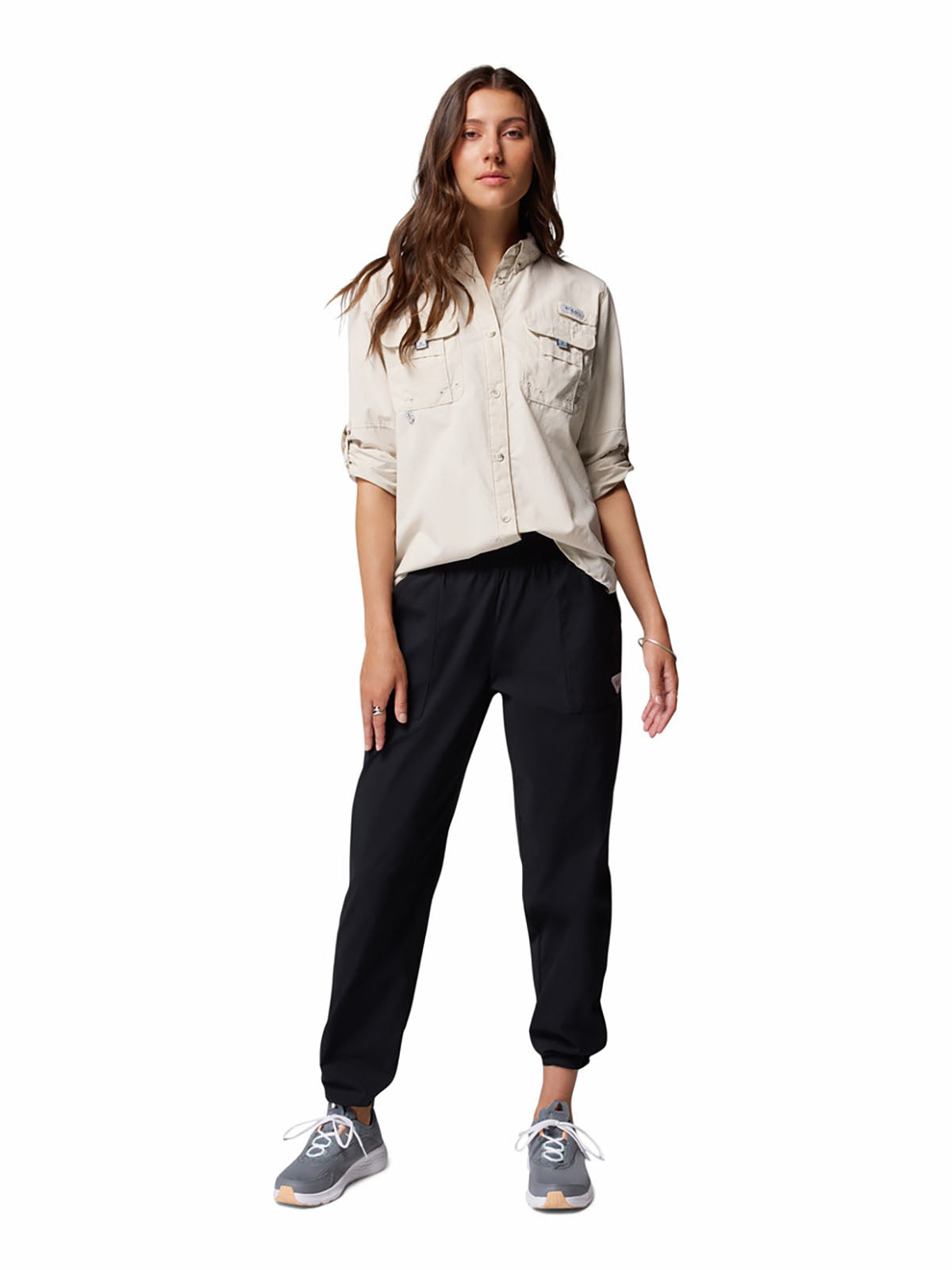 Blusa Manga Larga Mujer PFG Bahama™ II Beige