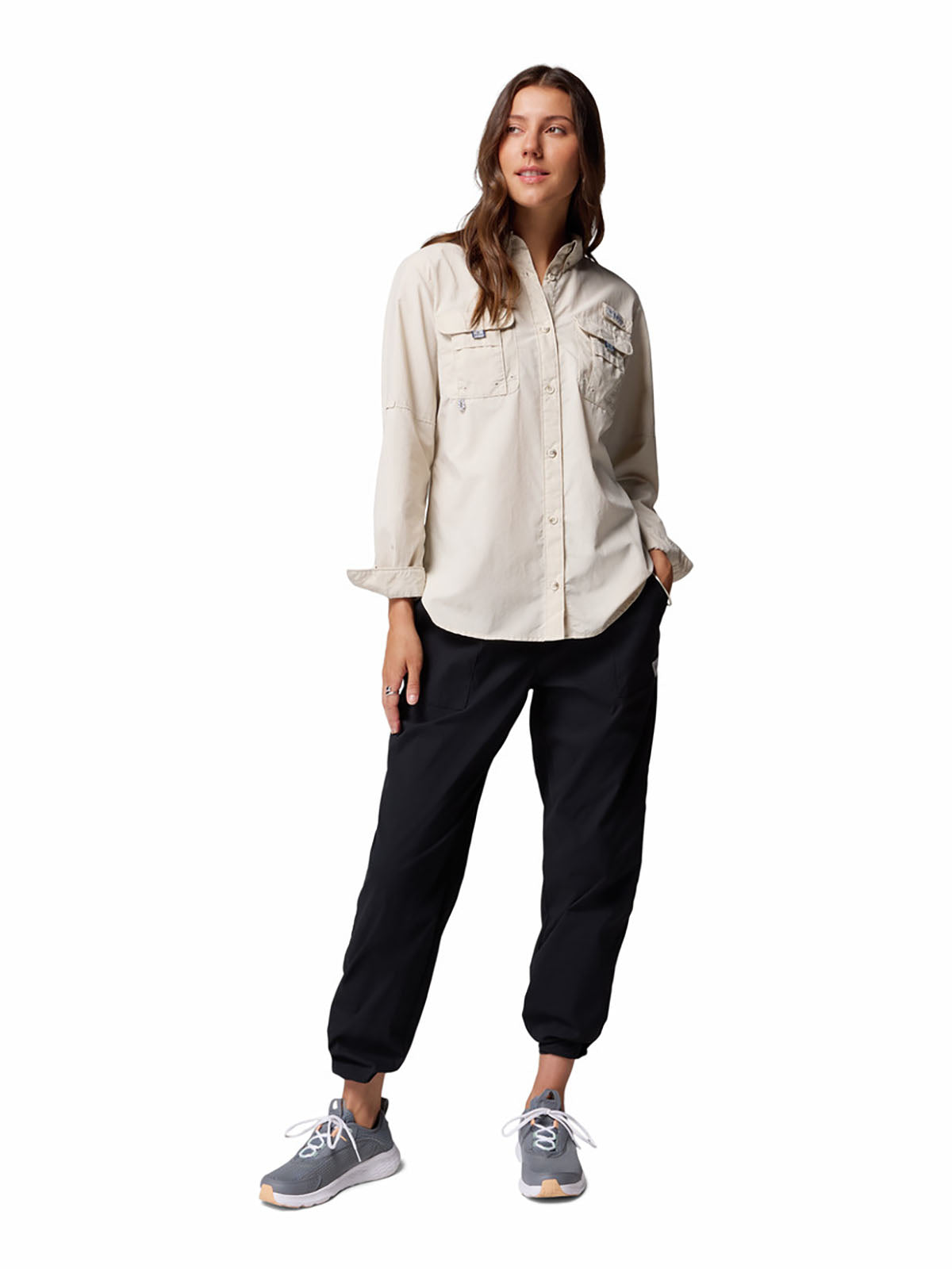 Blusa Manga Larga Mujer PFG Bahama™ II Beige