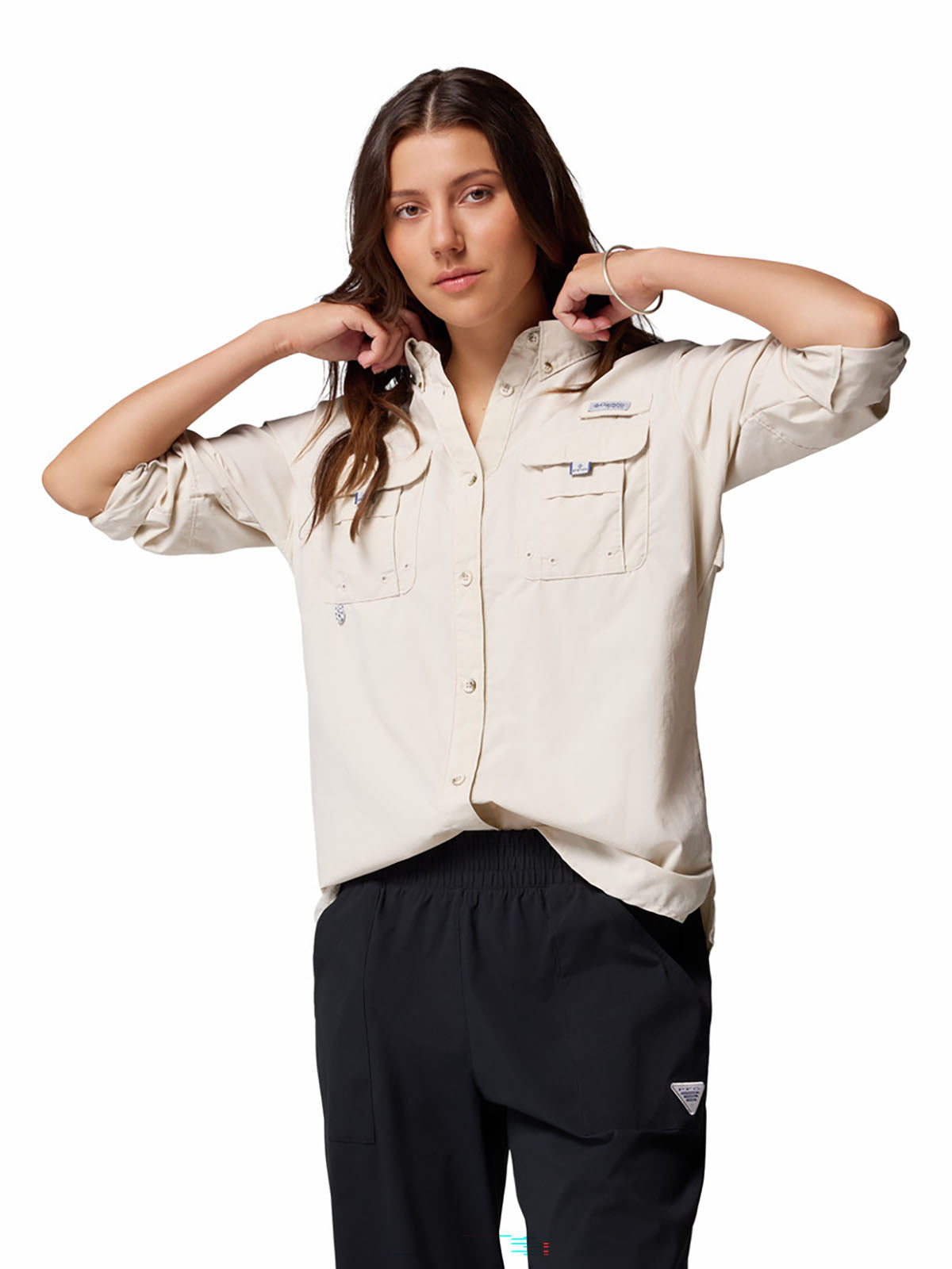 Blusa Manga Larga Mujer PFG Bahama™ II Beige
