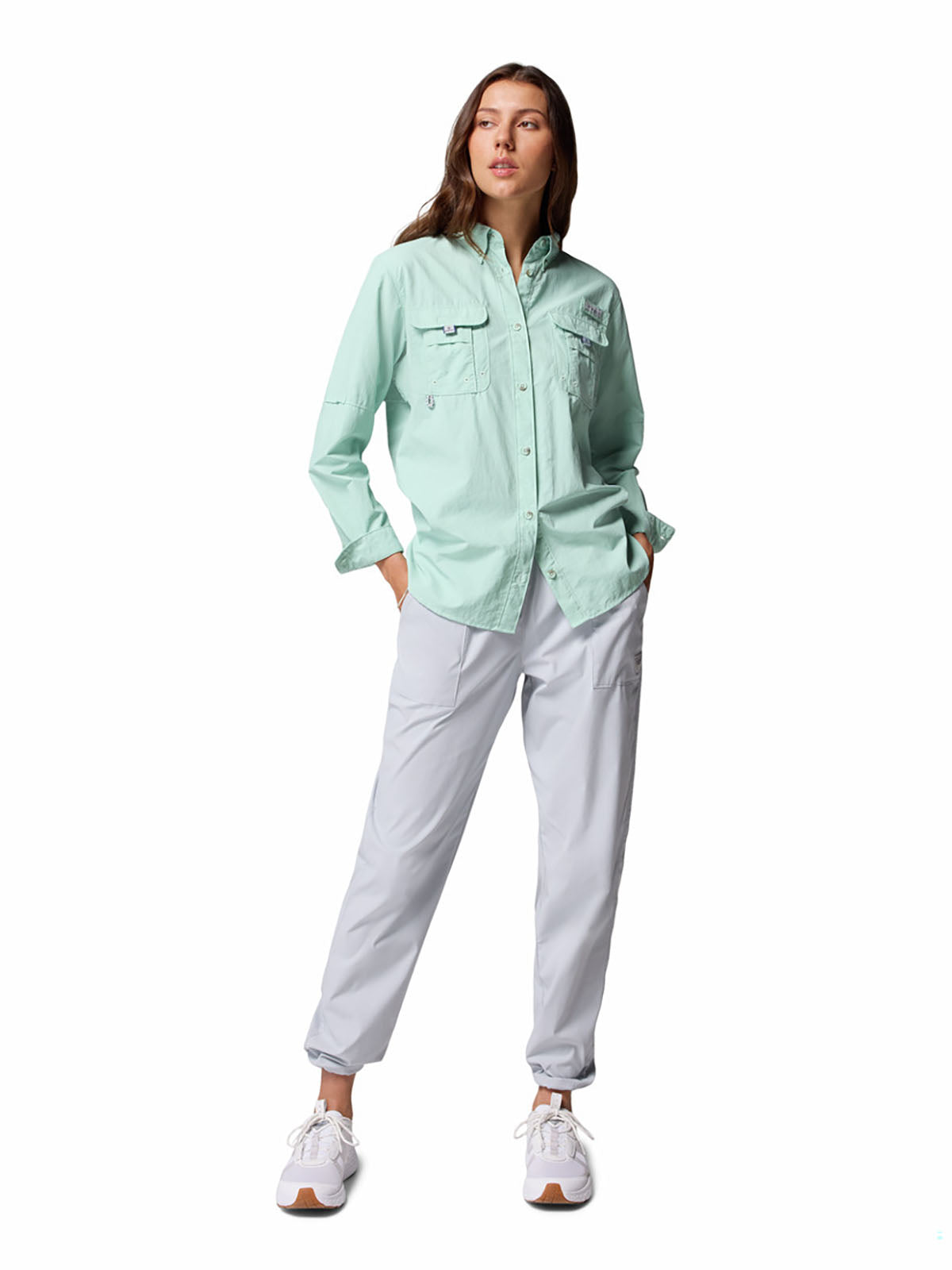 Blusa Manga Larga Mujer PFG Bahama™ II Verde