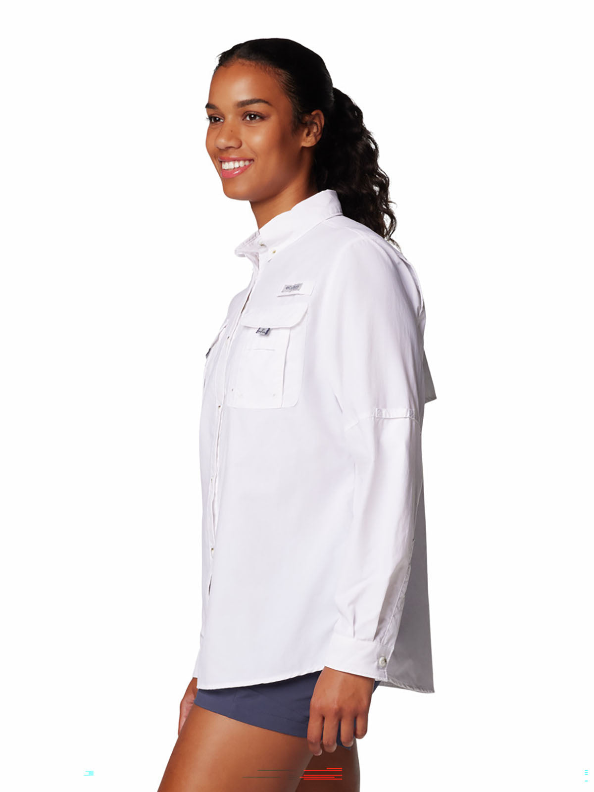 Blusa Manga Larga Mujer PFG Bahama™ II Blanca