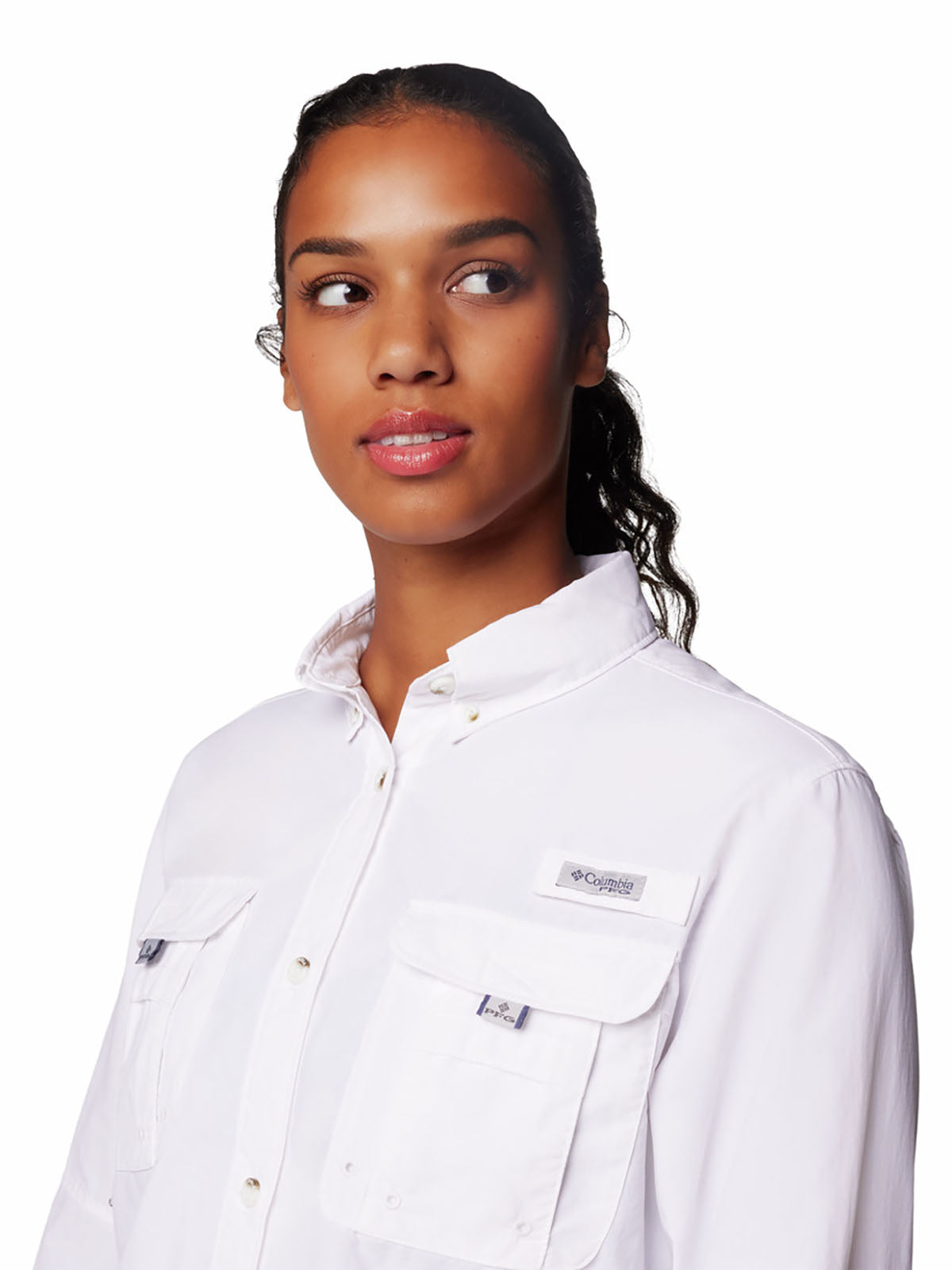Blusa Manga Larga Mujer PFG Bahama™ II Blanca