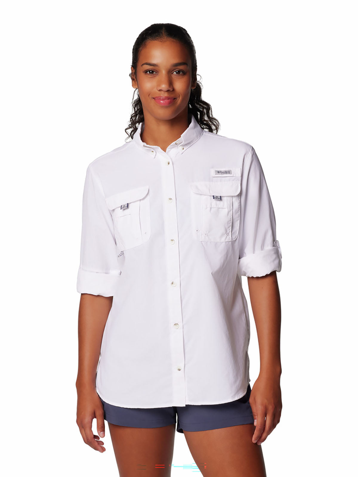 Blusa Manga Larga Mujer PFG Bahama™ II Blanca