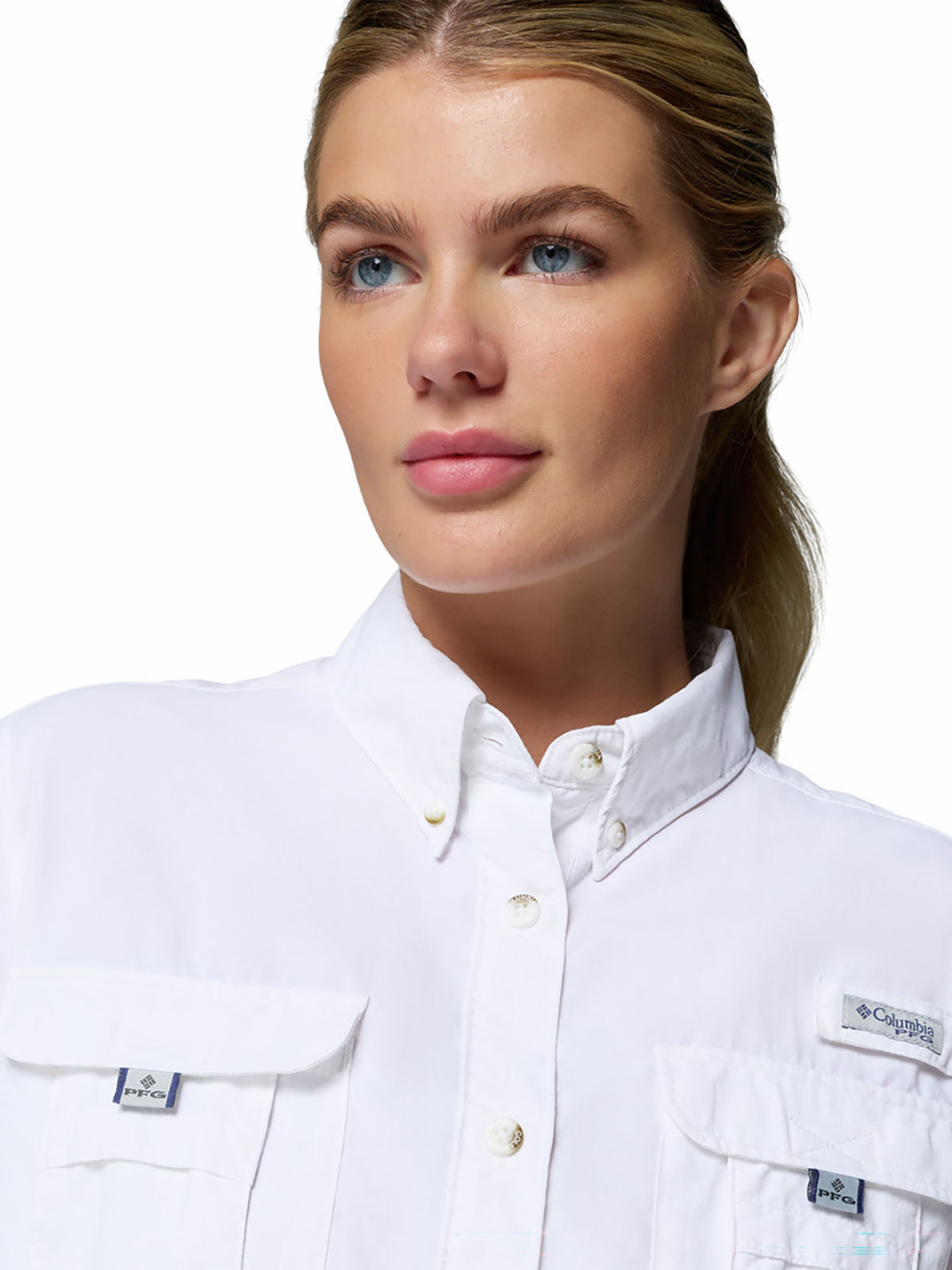 Blusa Manga Corta Mujer PFG Bahama™ II Blanca