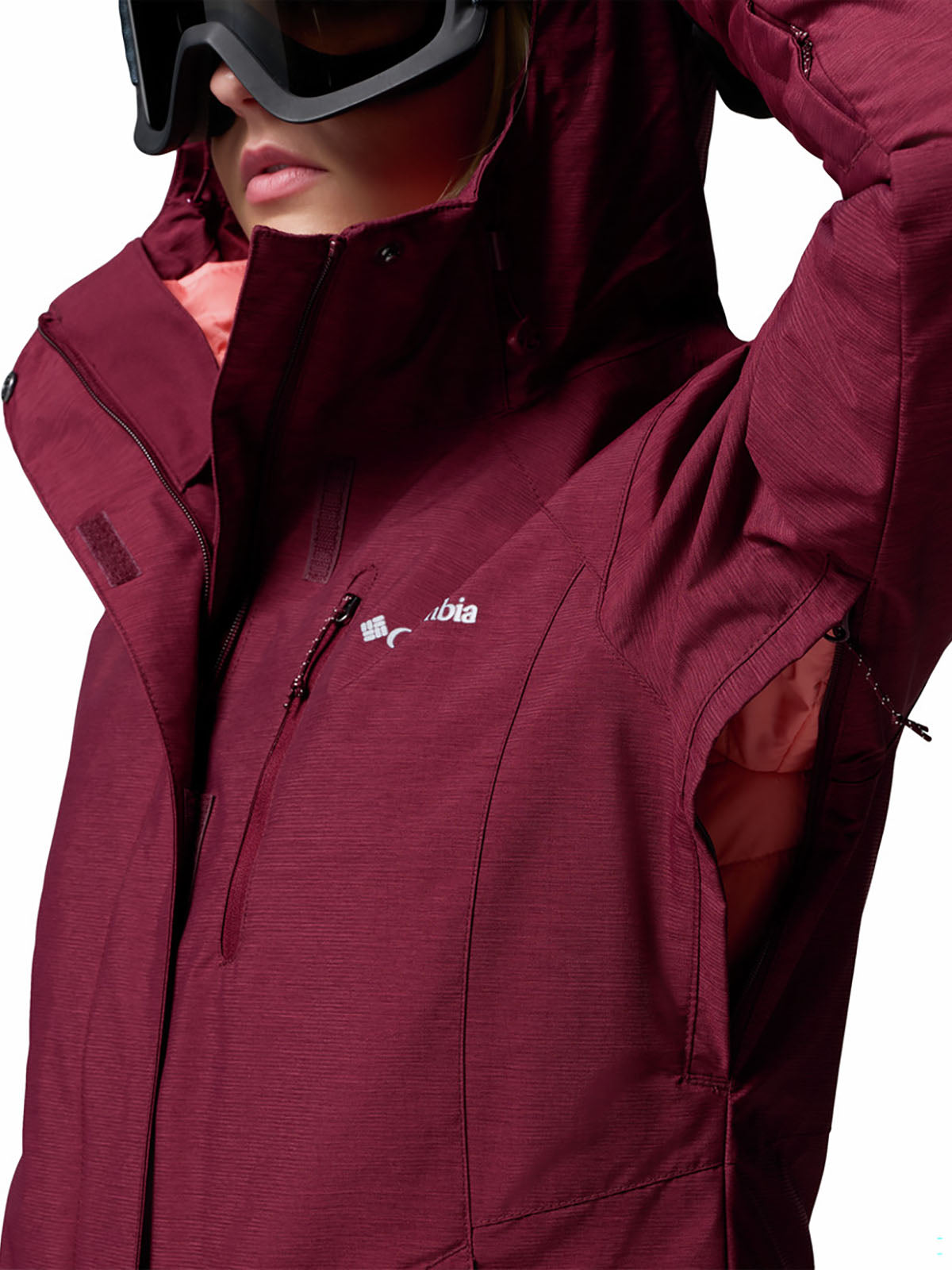 Casaca 3 En 1 Mujer Whirlibird™ V Guinda