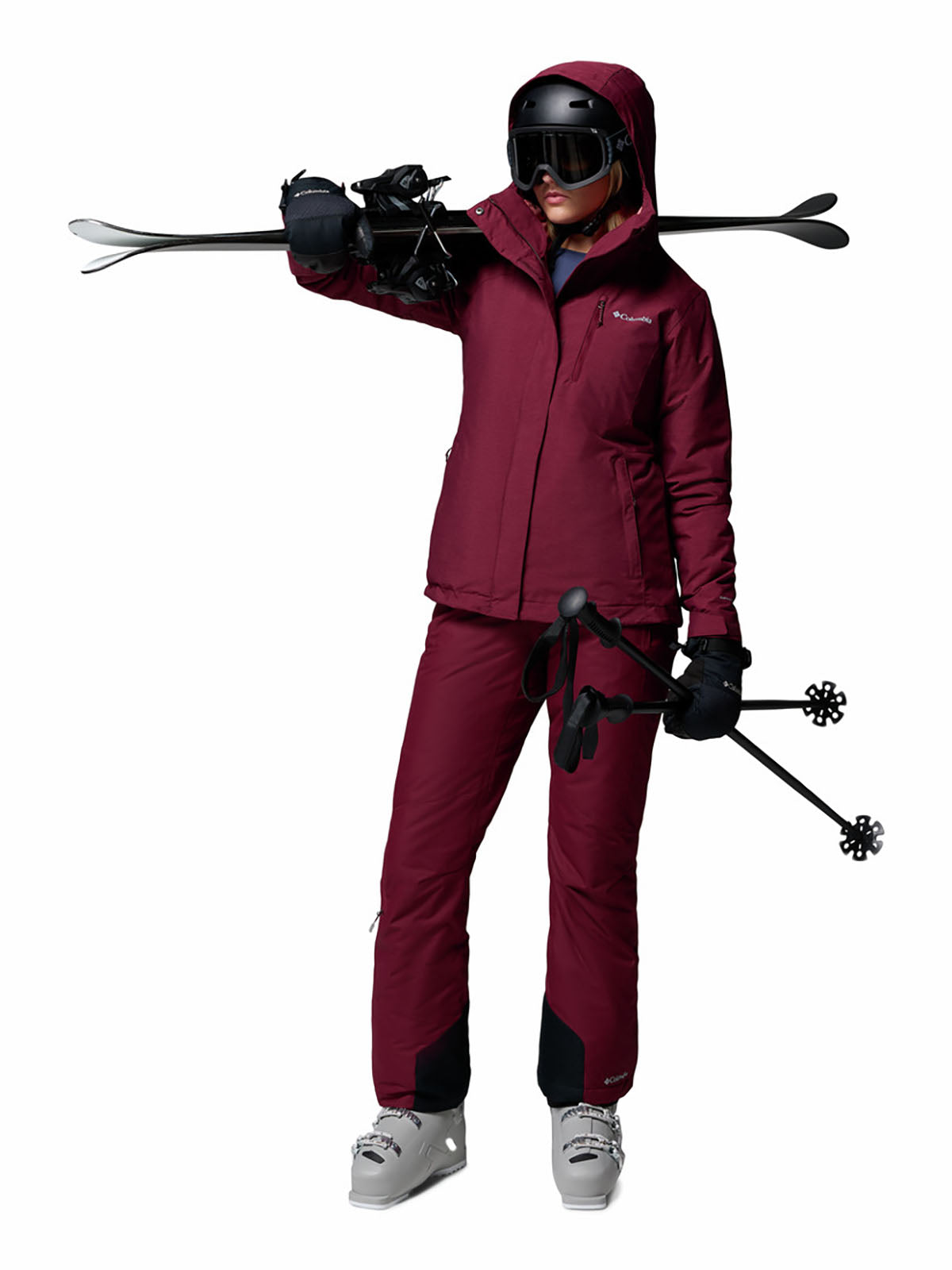 Casaca 3 En 1 Mujer Whirlibird™ V Guinda