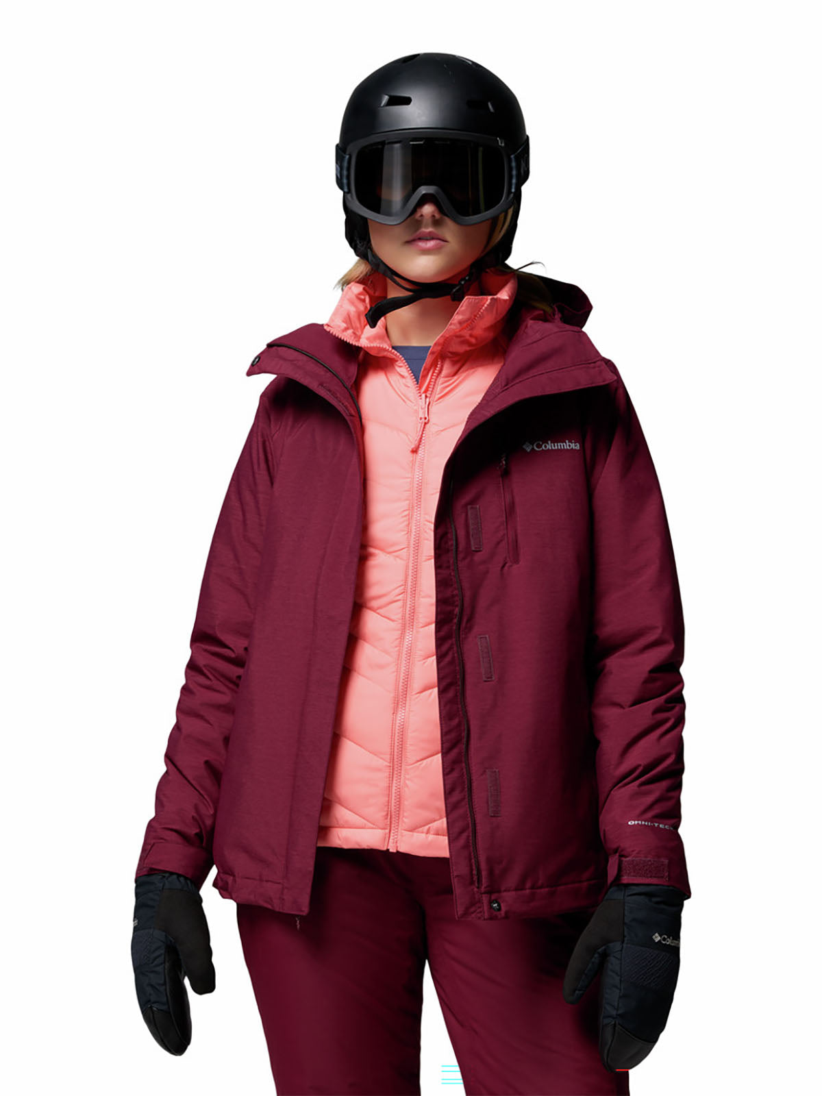 Casaca 3 En 1 Mujer Whirlibird™ V Guinda