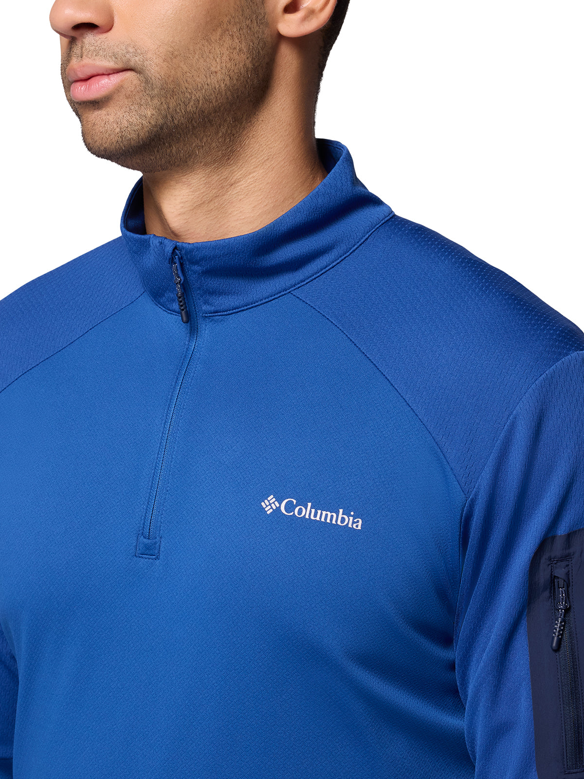 Casaca 1/4 Cierre Hombre Tech™ Azul
