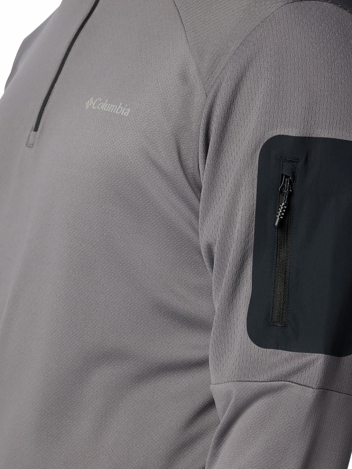 Casaca 1/4 Cierre Hombre Tech™ Gris