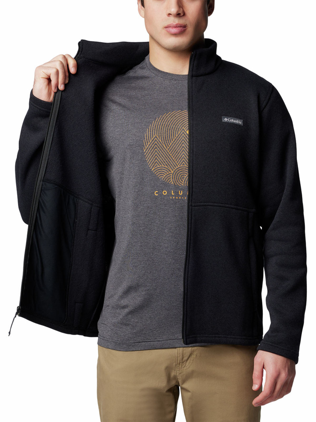 Casaca Hombre Fleece Alto Pass™ Negra