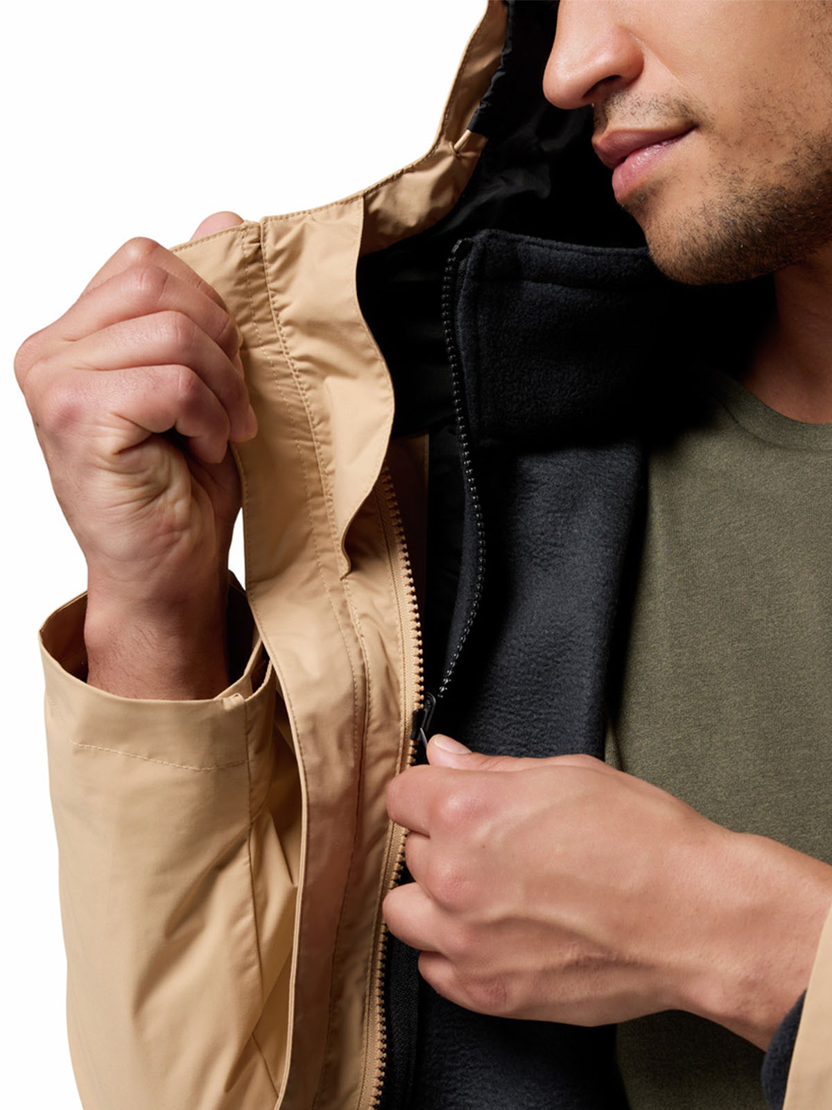 Casaca 3 En 1 Hombre Tunnel Falls™ II Beige