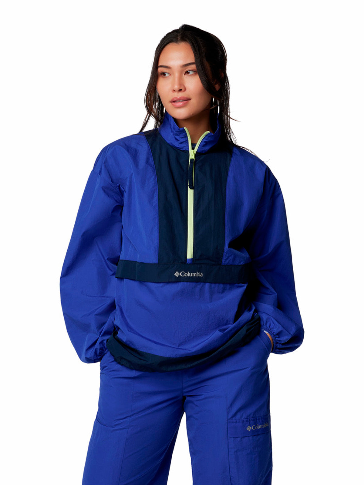 Casaca Mujer Sintética 1/2 Cierre Boundless Adventure™ Azul