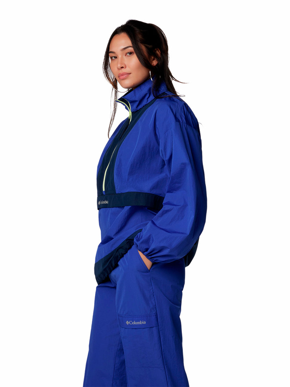 Casaca Mujer Sintética 1/2 Cierre Boundless Adventure™ Azul