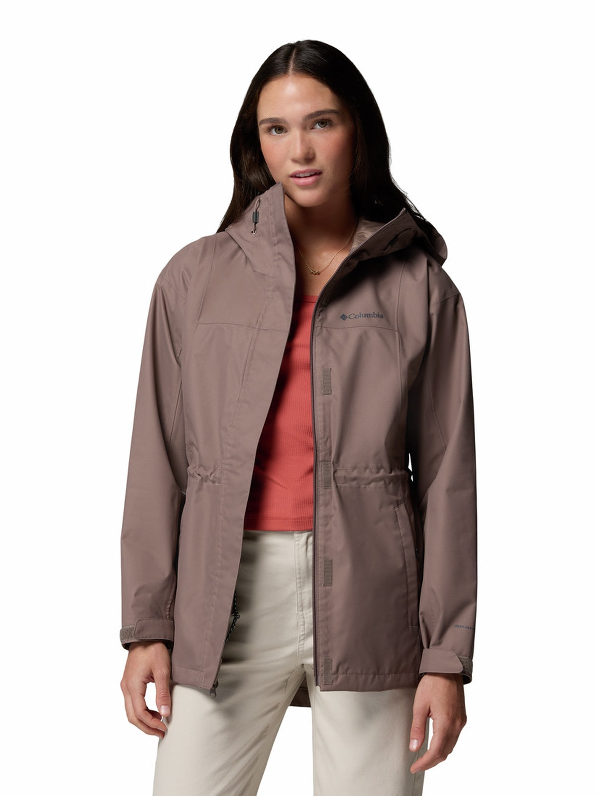 casaca-impermeable-larga-mujer-hikeboundtm-ii-2113901-2oo-marron