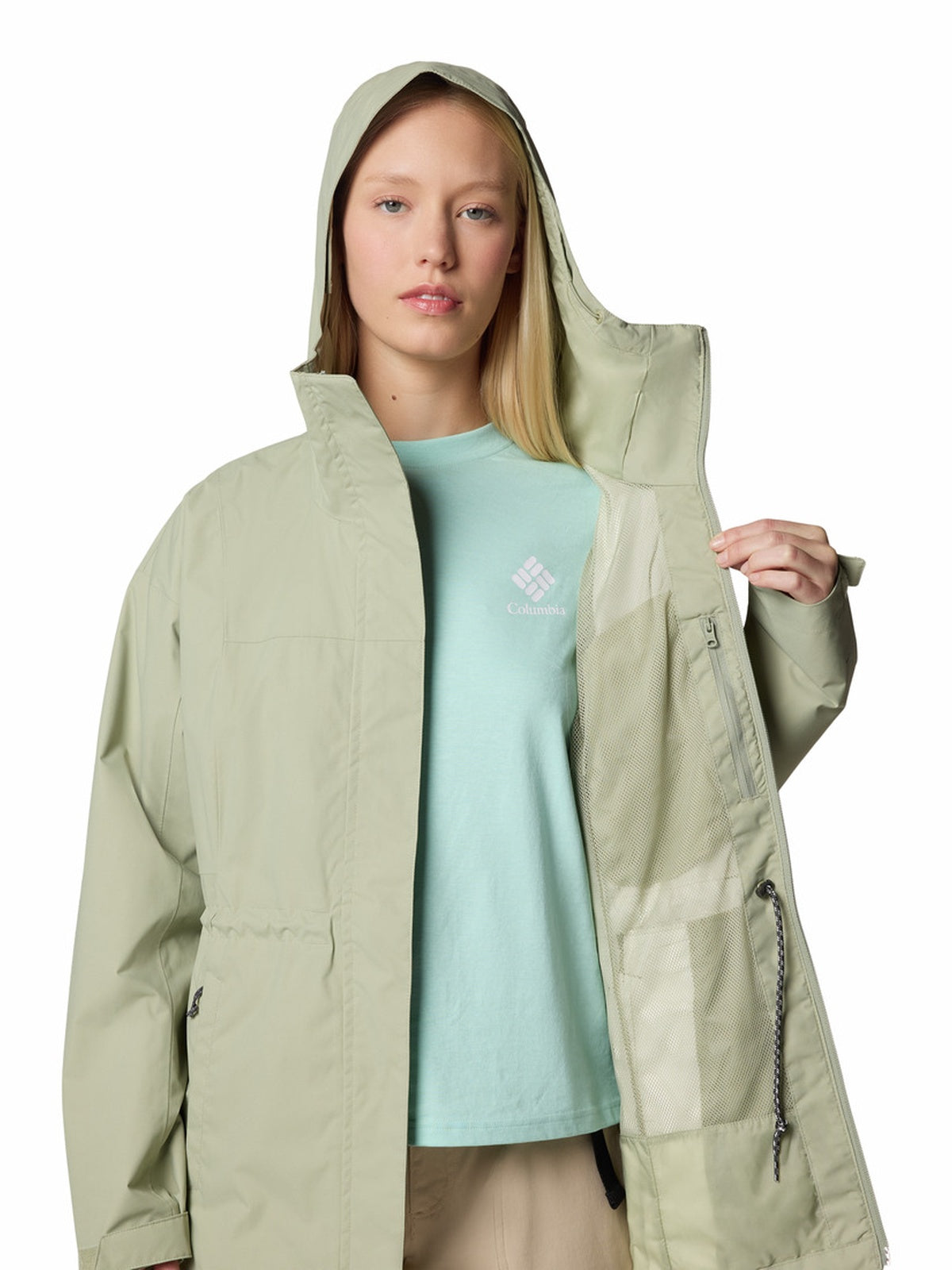 casaca-impermeable-larga-mujer-hikeboundtm-ii-2113901-vwm-verde