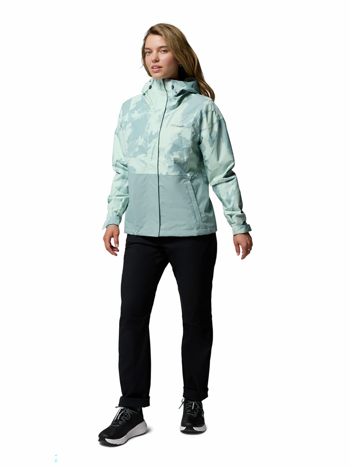Casaca Impermeable Mujer Hikebound™ II Celeste