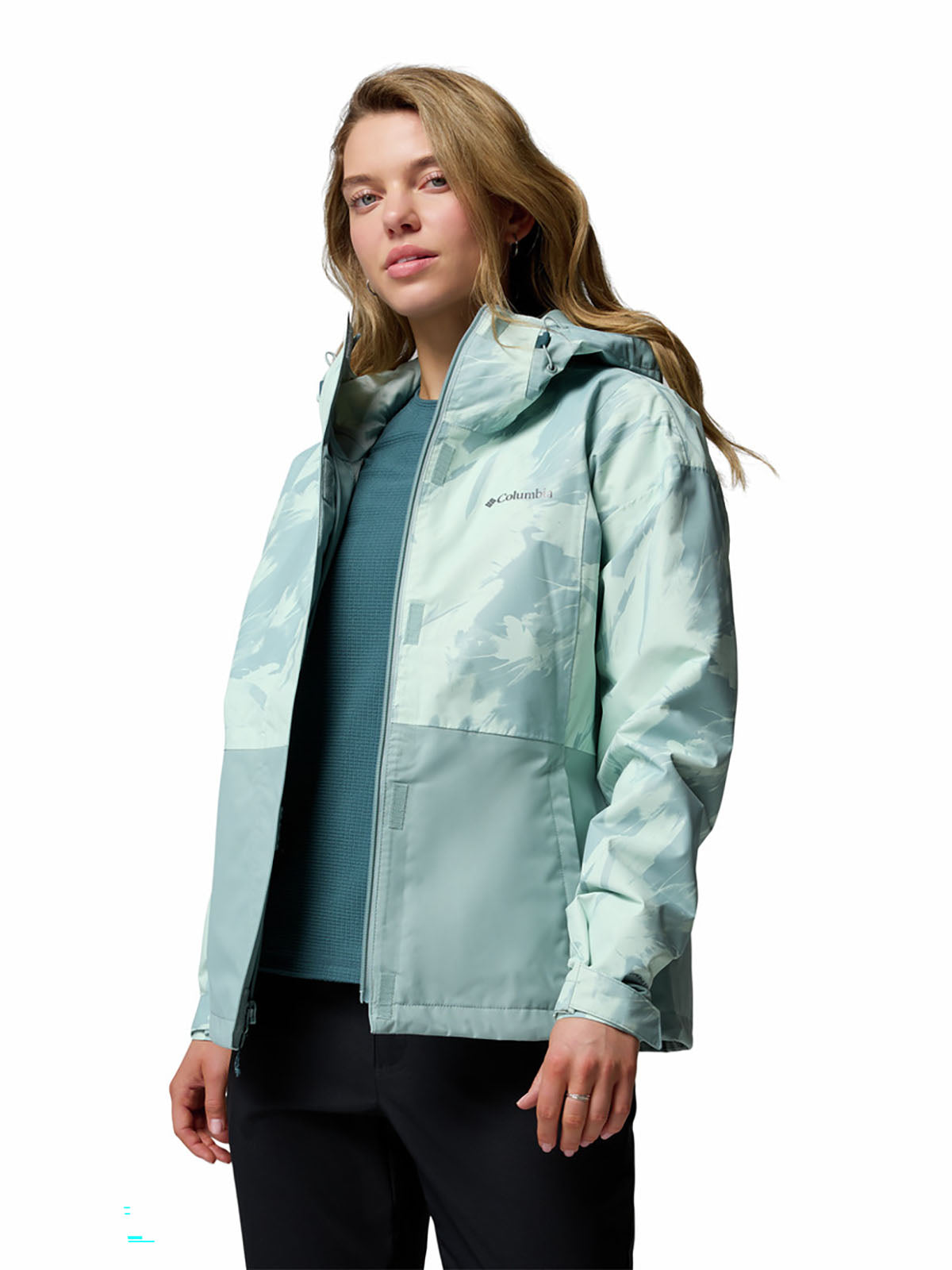 Casaca Impermeable Mujer Hikebound™ II Celeste