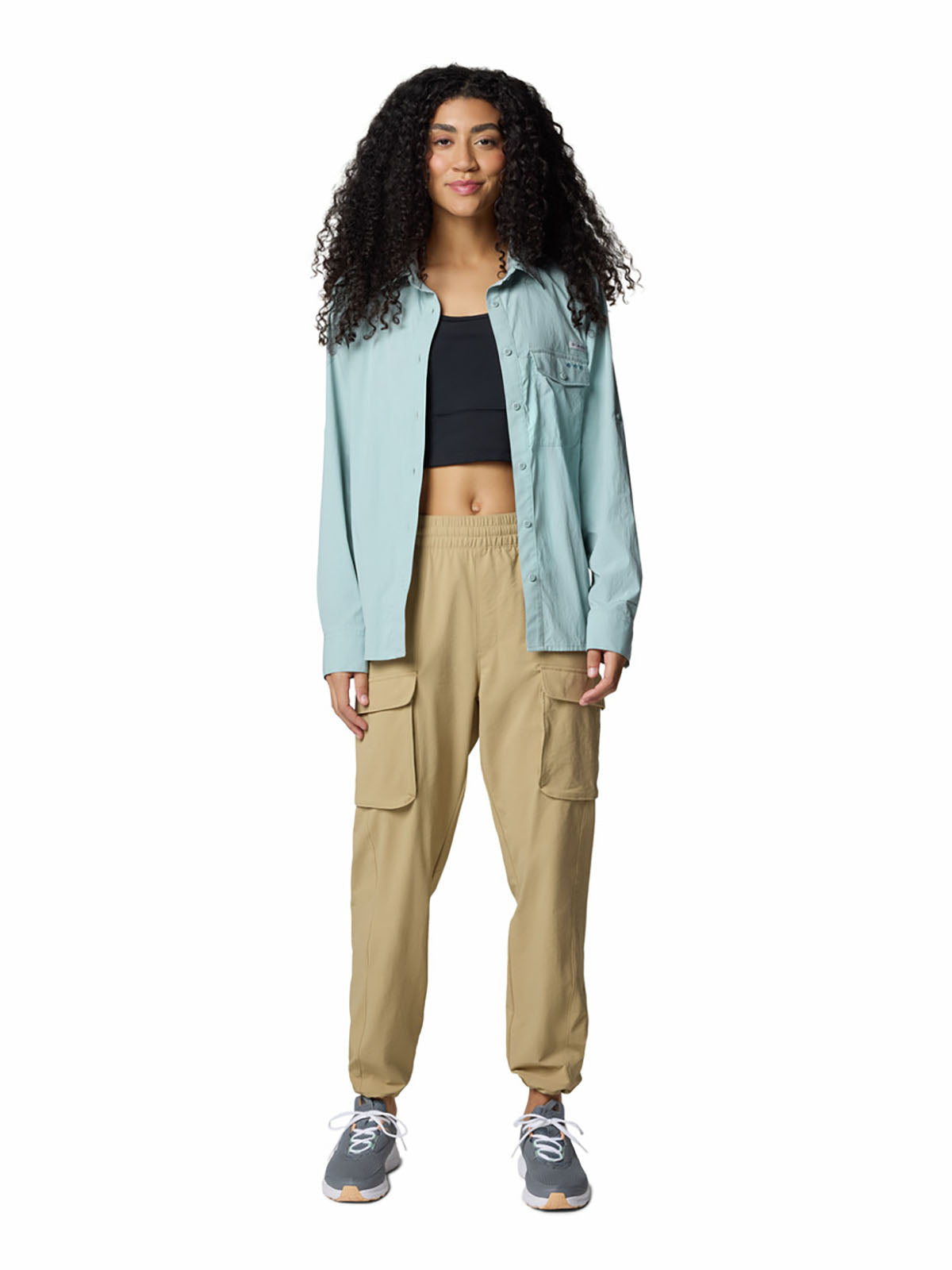 Blusa Mujer Manga Larga PFG Wild Cast™ Celeste
