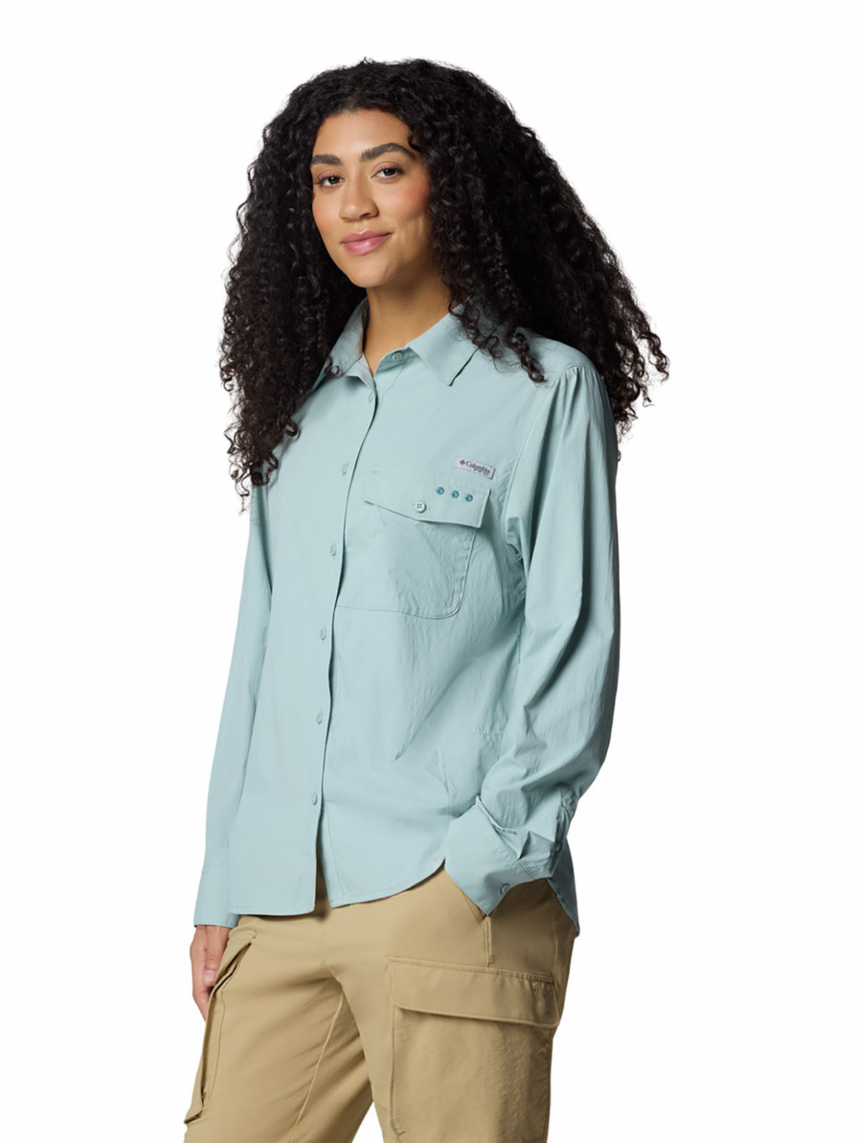 Blusa Mujer Manga Larga PFG Wild Cast™ Celeste
