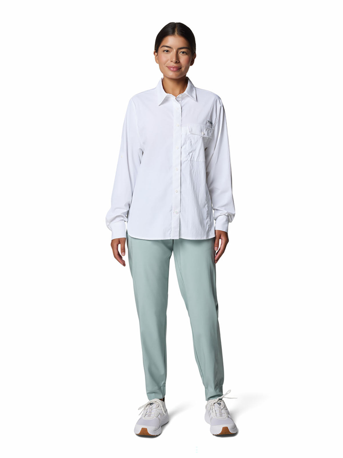 Blusa Mujer Manga Larga PFG Wild Cast™ Blanca