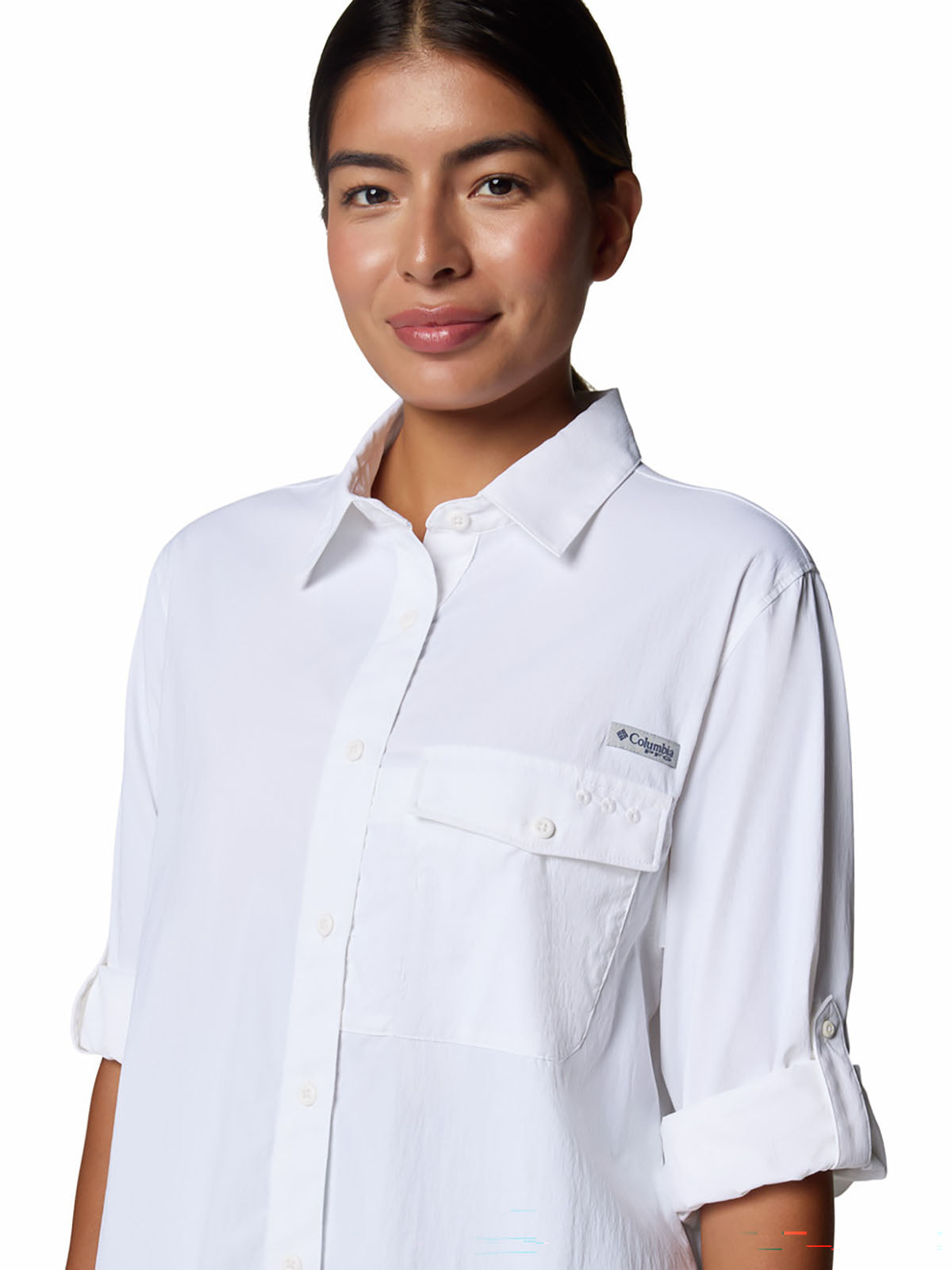 Blusa Mujer Manga Larga PFG Wild Cast™ Blanca