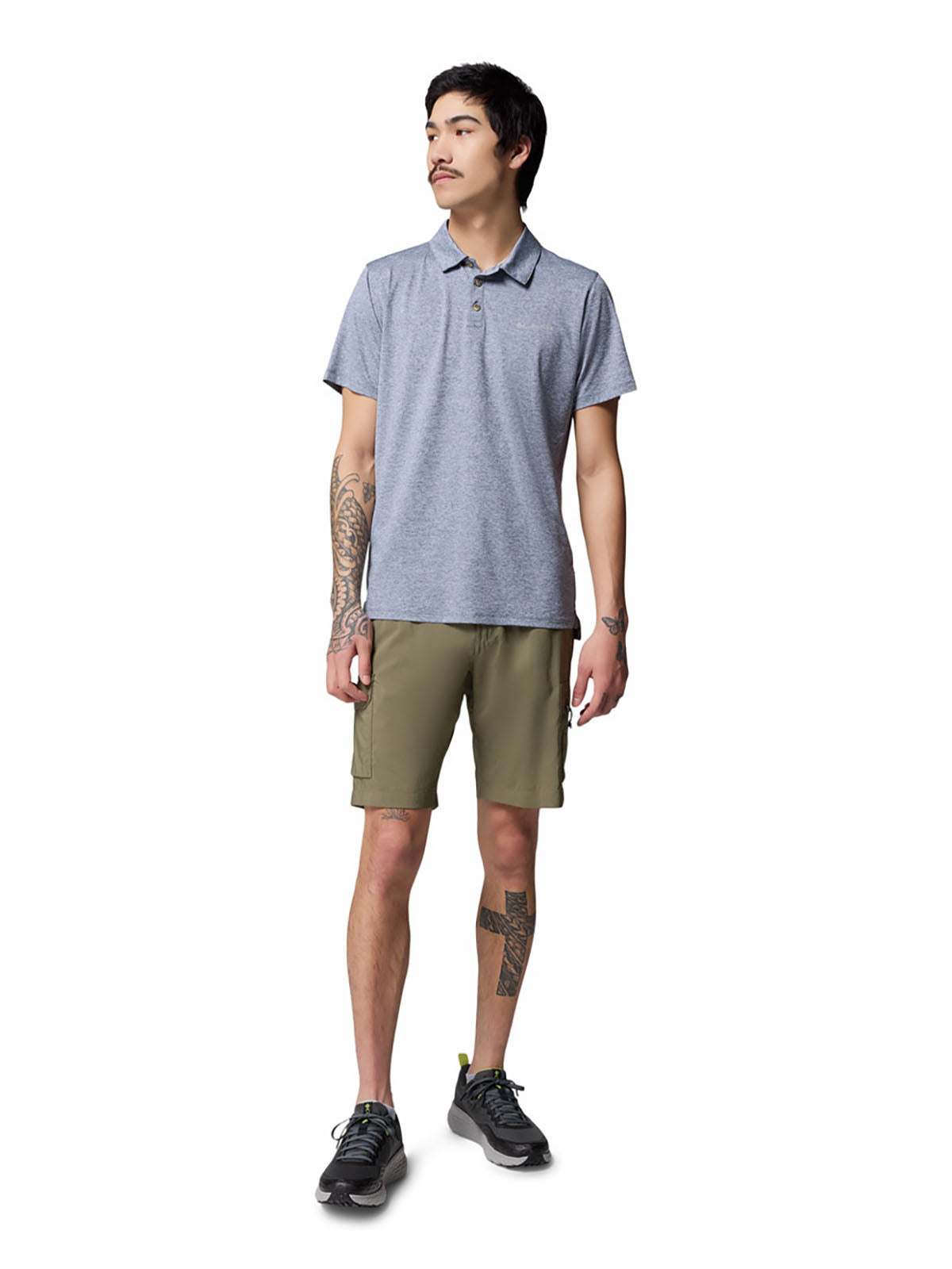 Polo Hombre Pique Tech Trail™ Utility Azul