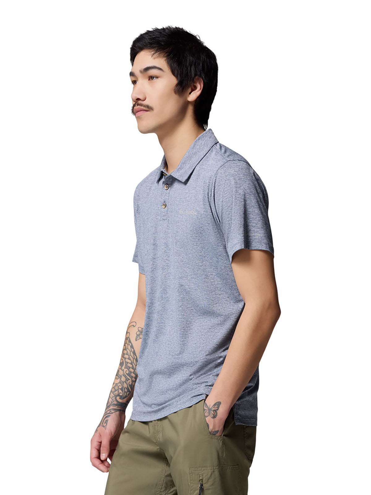 Polo Hombre Pique Tech Trail™ Utility Azul