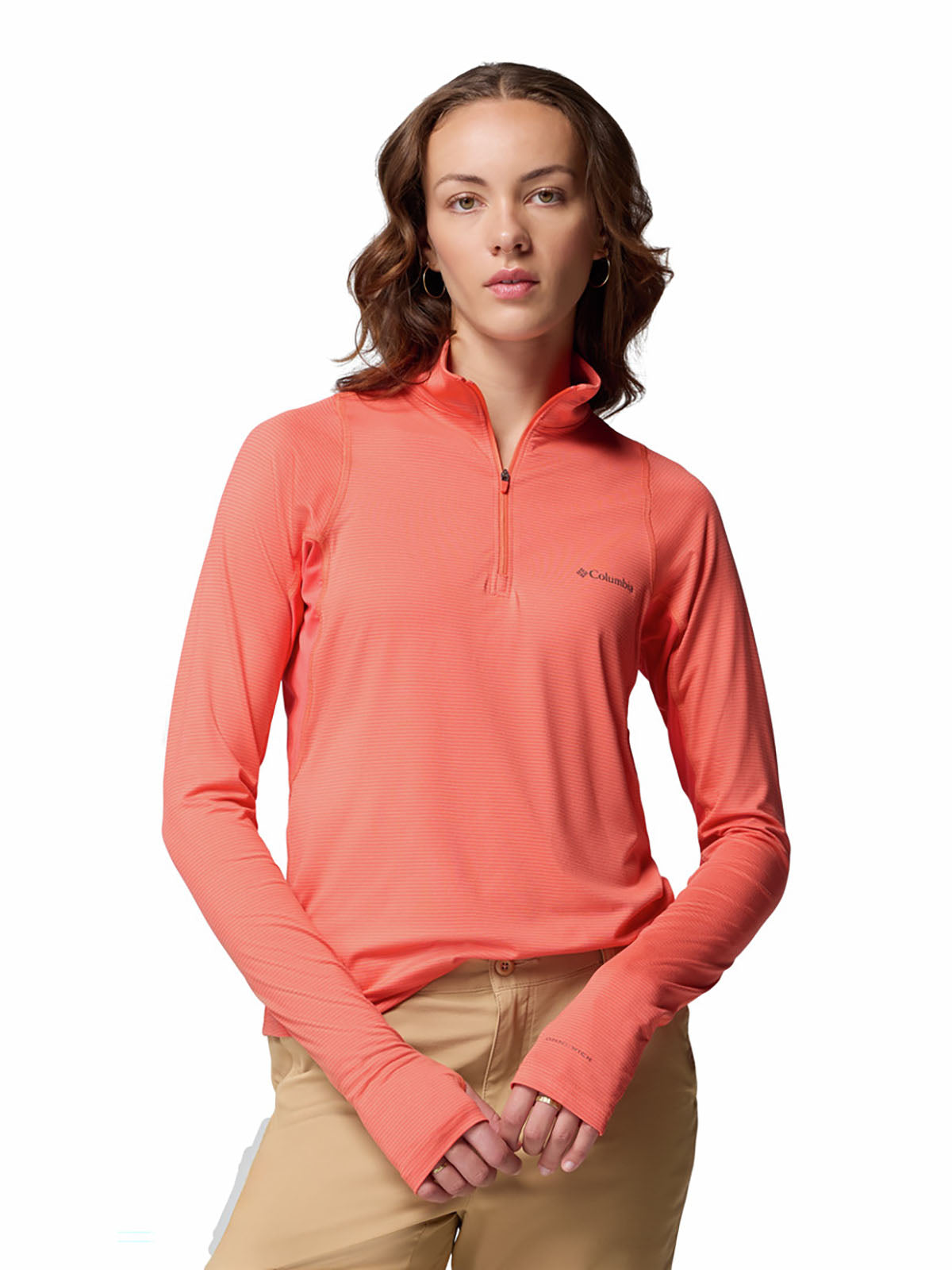 Casaca Con 1/2 Cierre Mujer Weekend Ascent™ Naranja