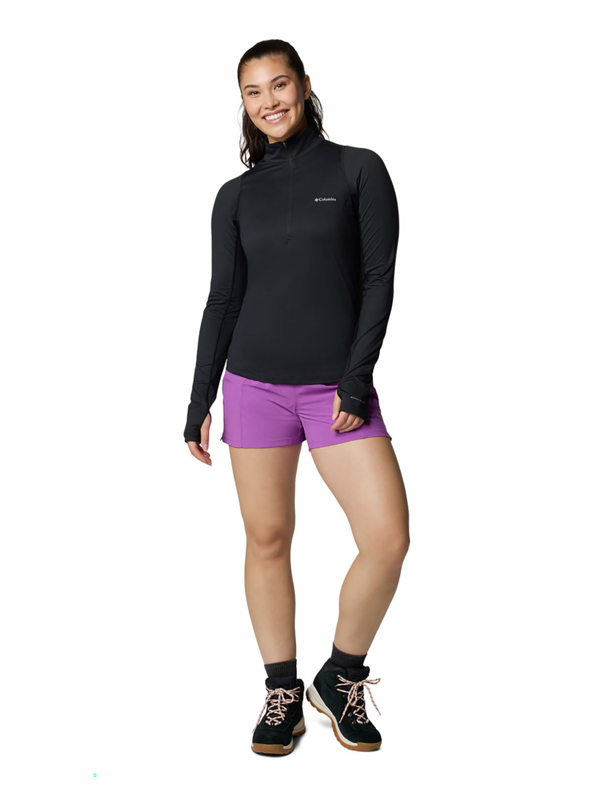 Casaca Mujer 1/2 Cierre Weekend Ascent™ Negro