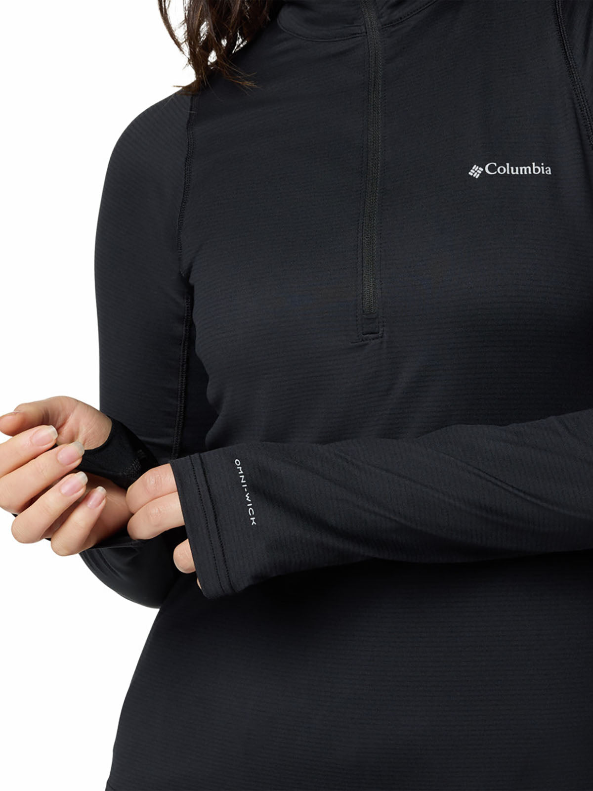 Casaca Mujer 1/2 Cierre Weekend Ascent™ Negro