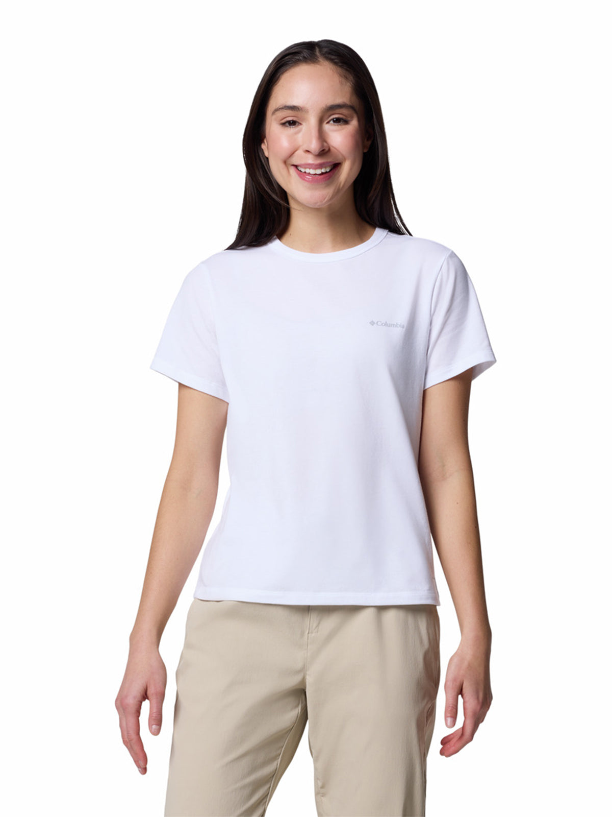Polo Mujer Manga Corta Sun Trek™ Blanco