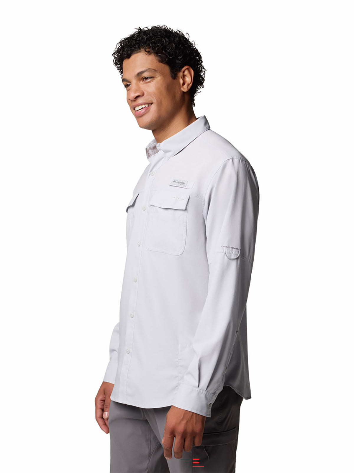 Camisa Hombre Manga Larga PFG Blood And Guts™ V Gris