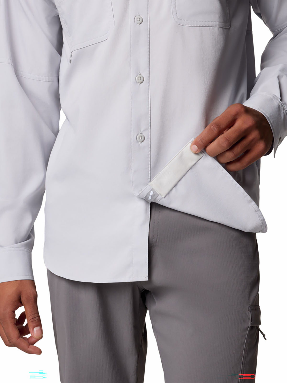 Camisa Hombre Manga Larga PFG Blood And Guts™ V Gris