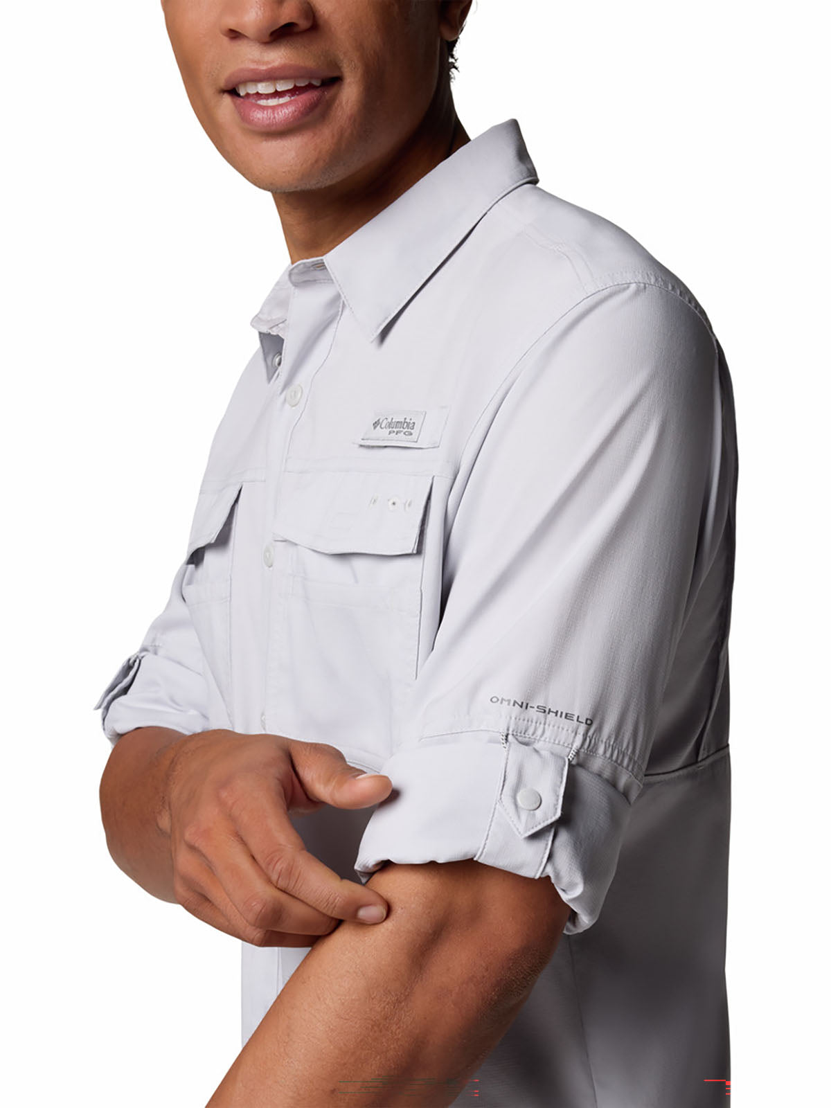 Camisa Hombre Manga Larga PFG Blood And Guts™ V Gris