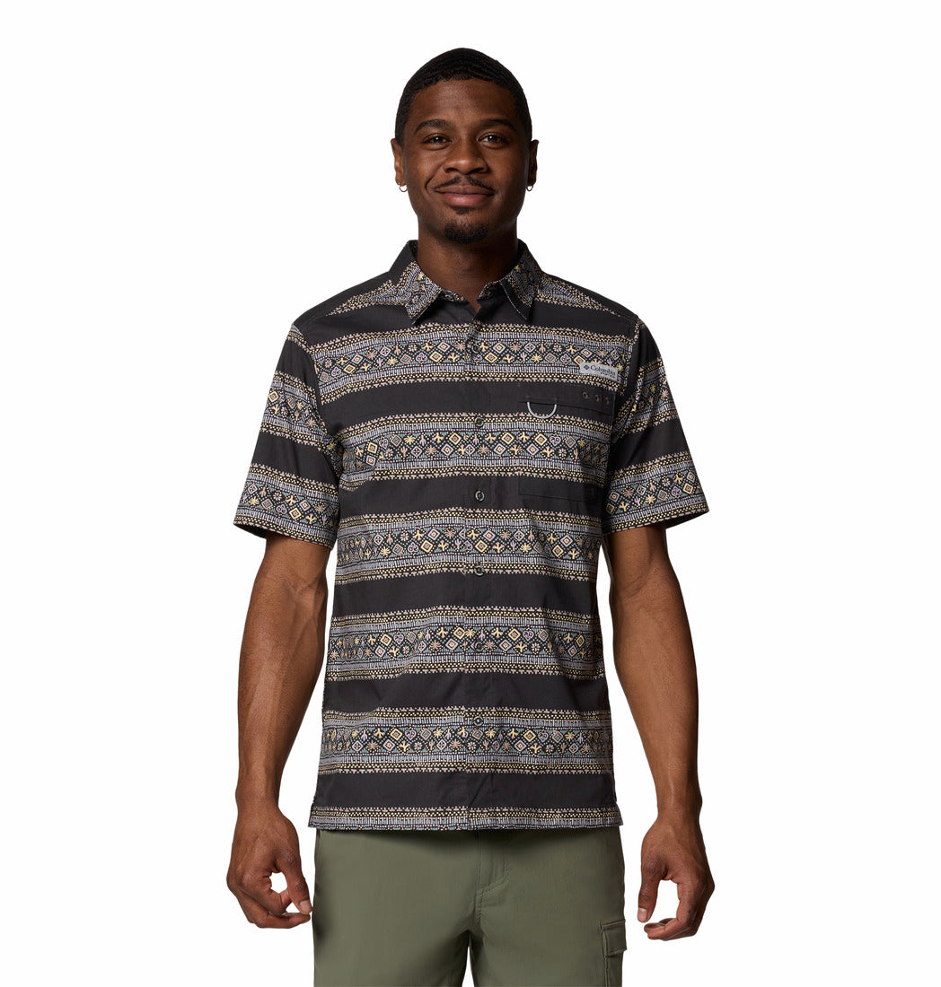Camisa Para Hombre Manga Corta PFG Wild Cast™ Plomo Columbia