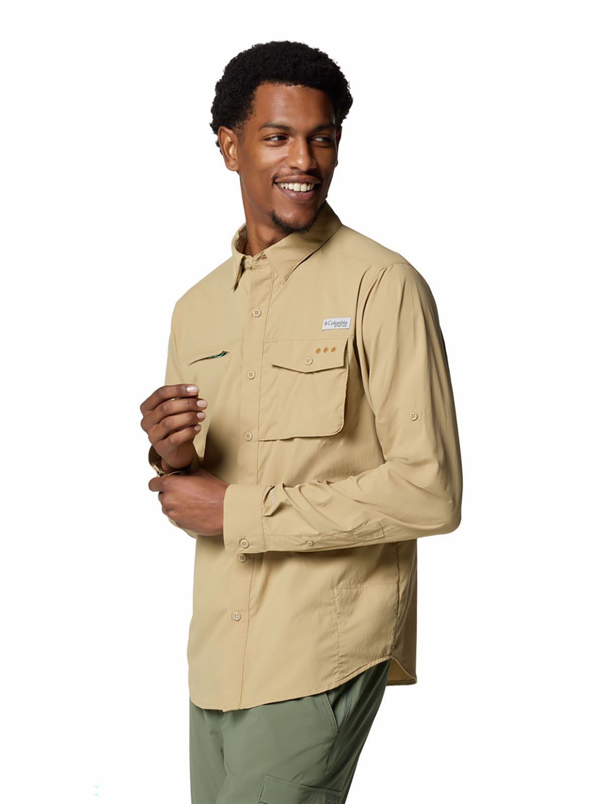 Camisa Hombre Manga Larga PFG Wild Cast™ Mostaza