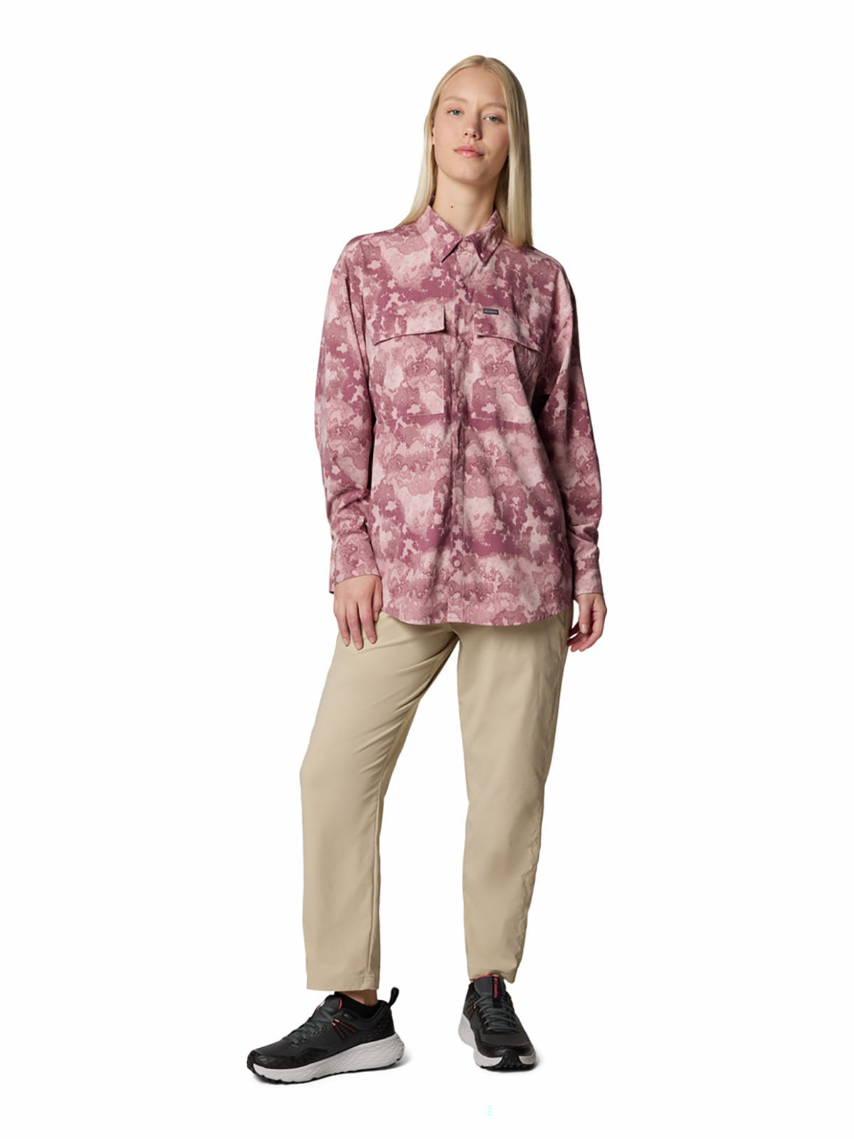 Blusa Mujer Manga Larga Elevated View™ Rosada