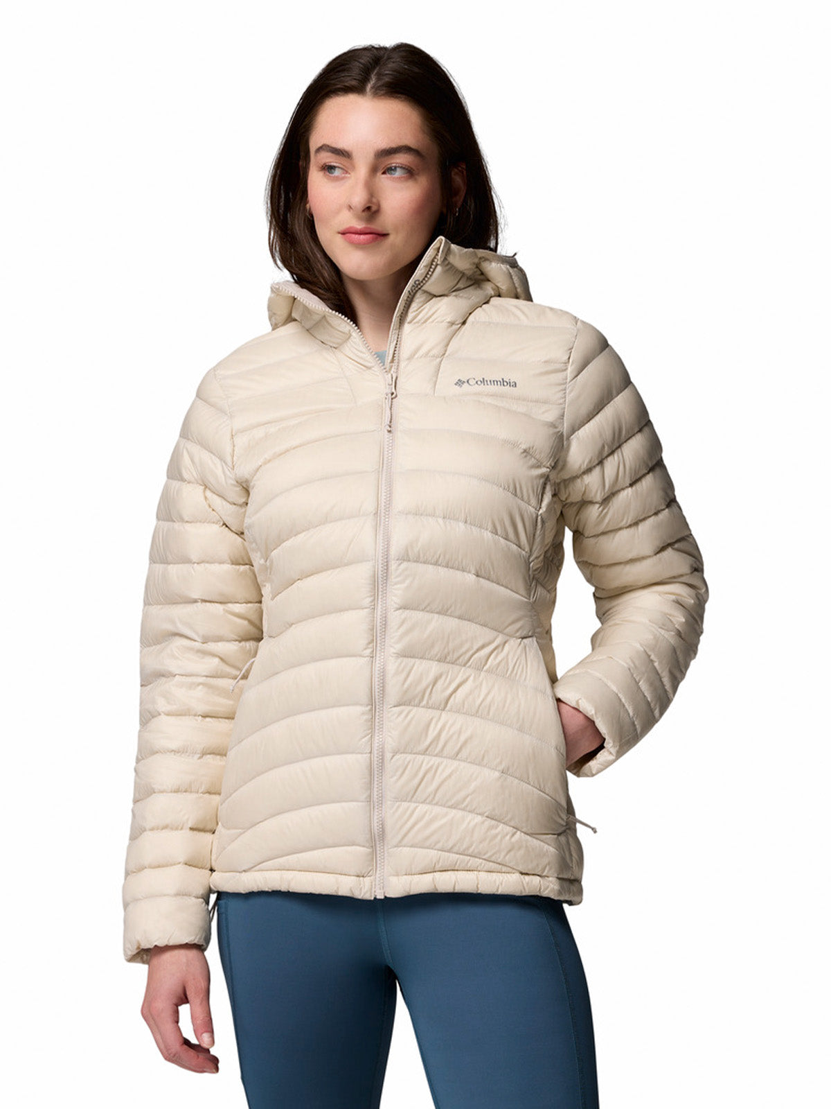 Casaca Mujer de Plumas Corelite™ Beige