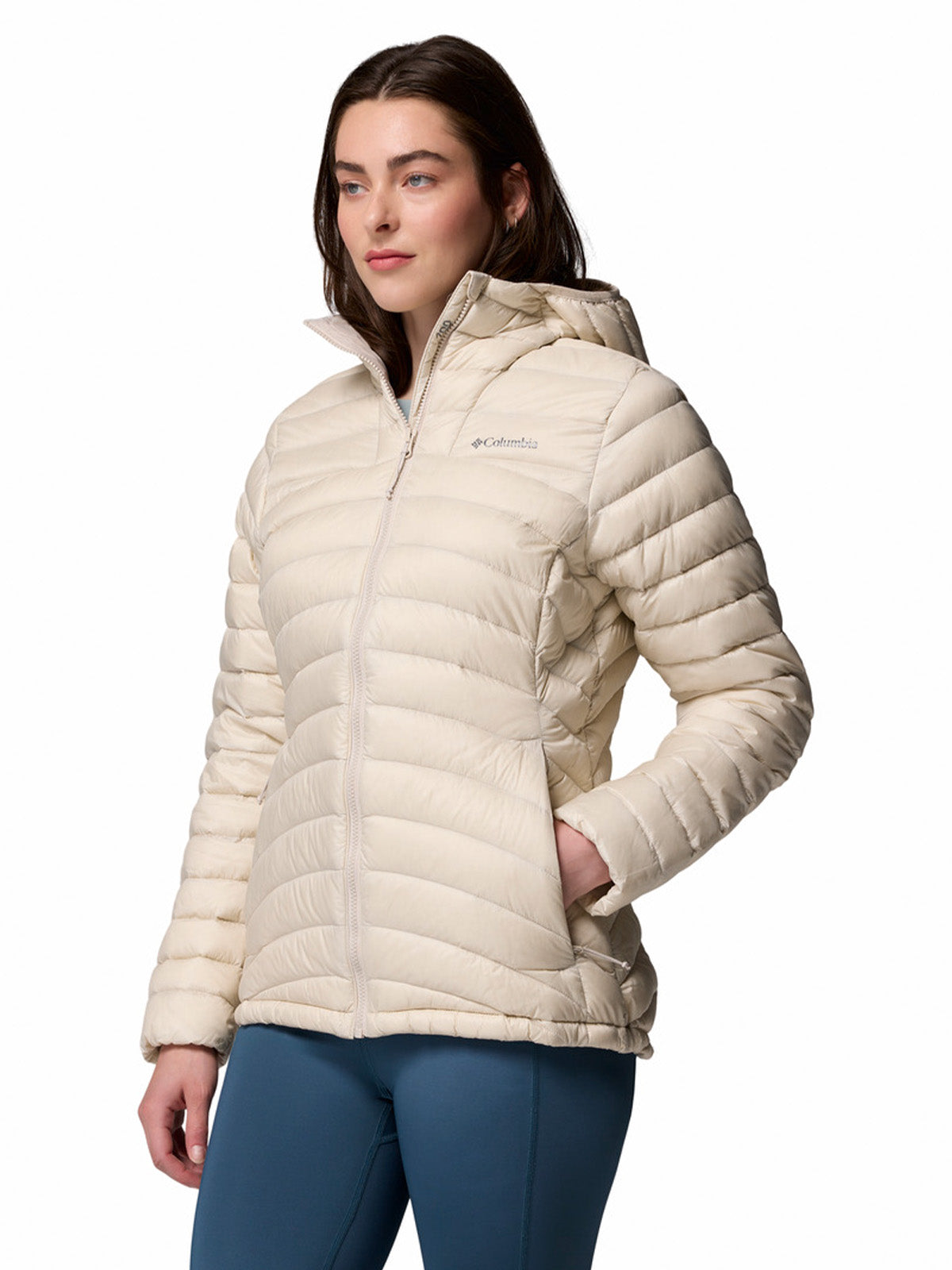 Casaca Mujer de Plumas Corelite™ Beige