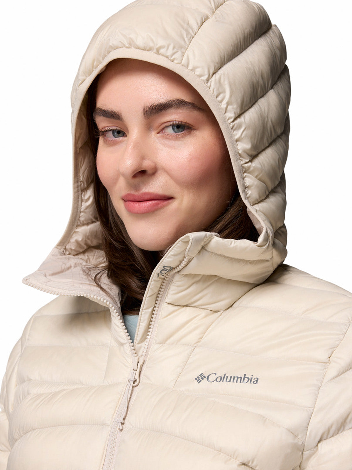 Casaca Mujer de Plumas Corelite™ Beige