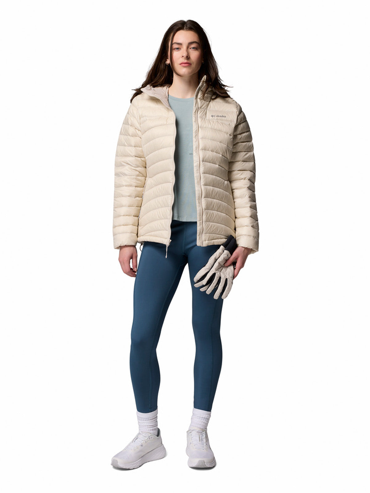 Casaca Mujer de Plumas Corelite™ Beige
