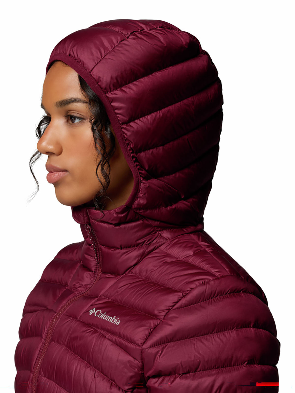 Casaca De Plumas Mujer Corelite™ Guinda